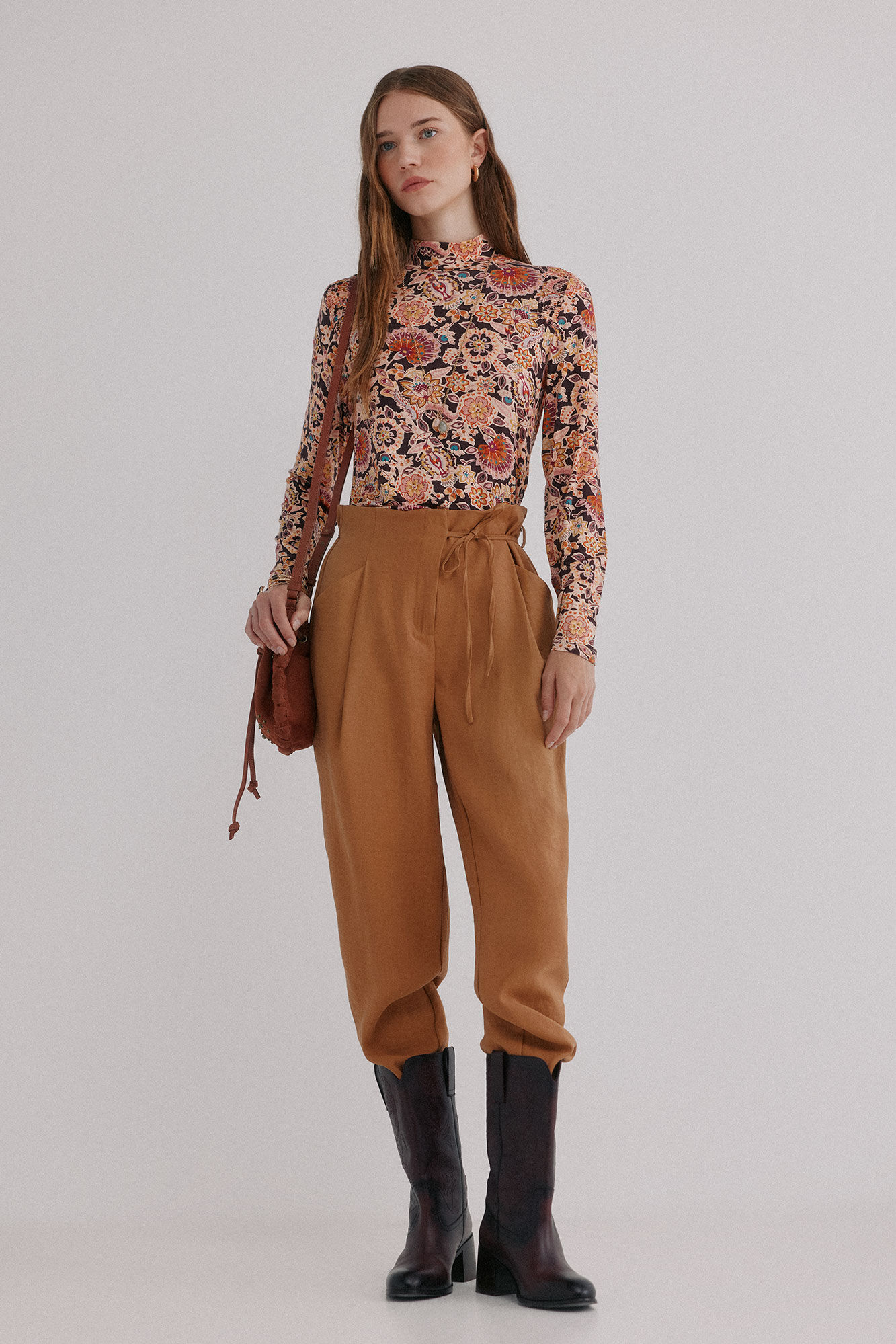 Hoss Intropia Mara. Playera estampada Estampado Marron