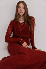 Hoss Intropia Iria. Chamarra calada rojo