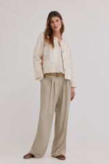 Hoss Intropia Eider. Chamarra jacquard Marfil
