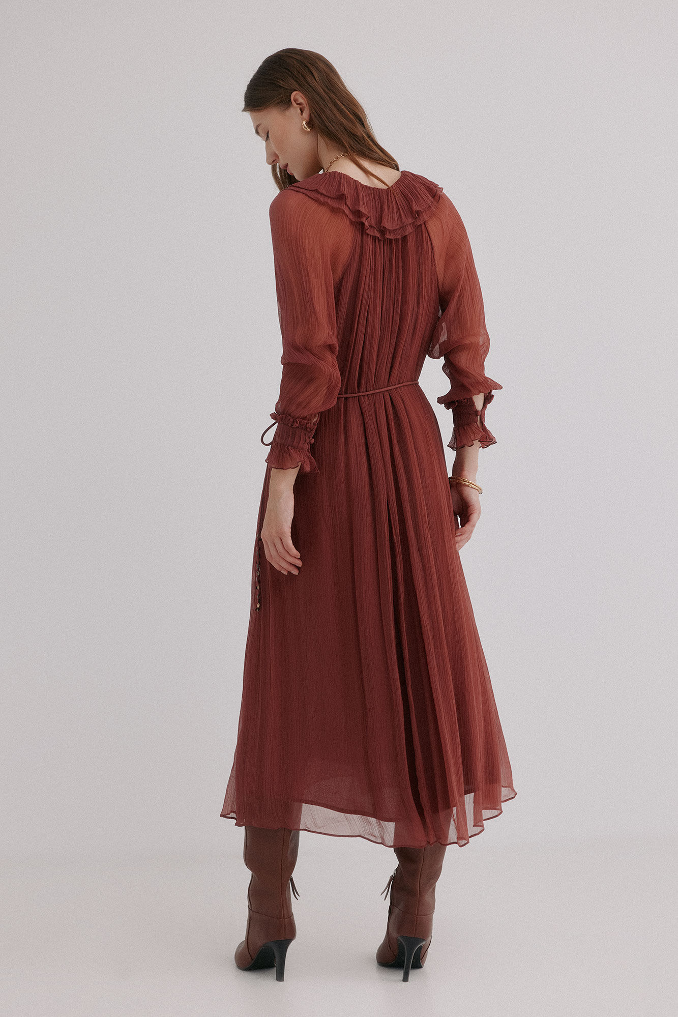 Hoss Intropia Alejandra. Vestido fluido Rosa