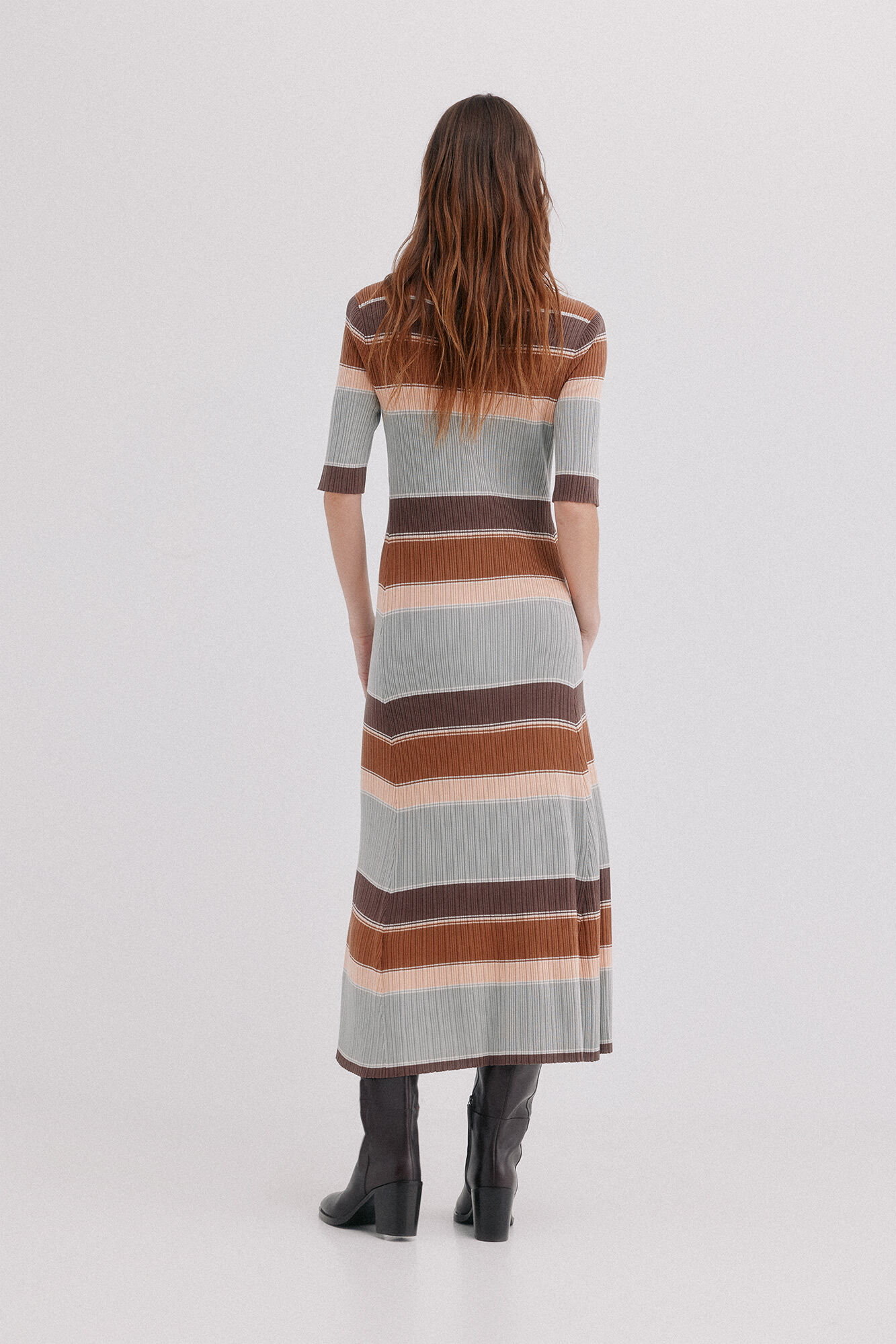 Hoss Intropia Aria. Vestido de tejido Multicolor