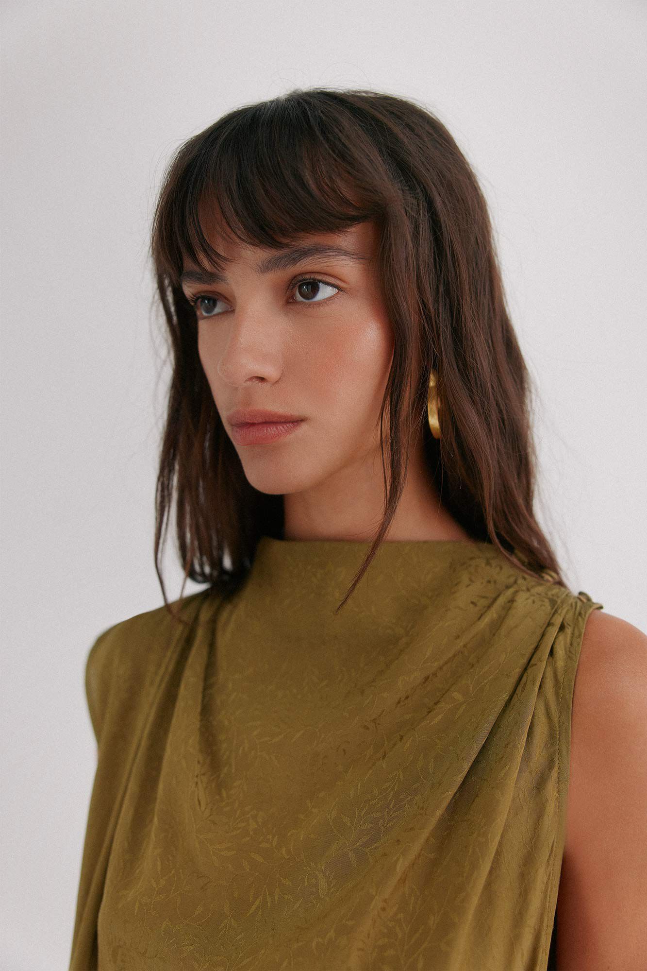 Hoss Intropia Liliane. Vestido midi Verde