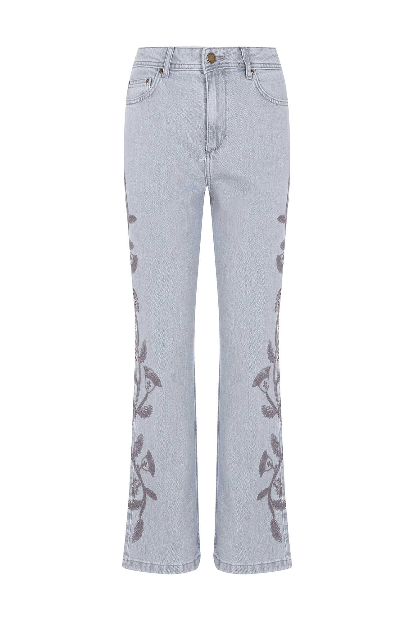 Hoss Intropia Bonnie. Jeans bootcut Gris