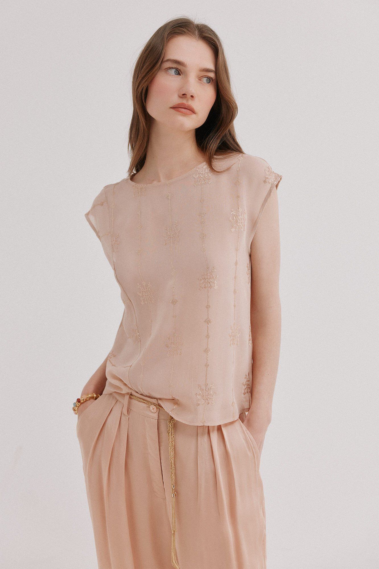 Hoss Intropia Georgia. Blusa delicada Rosa