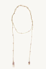 Hoss Intropia Nicole. Collar corbatero cadena Dorado