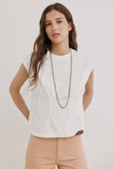 Hoss Intropia Margot. Playera entallada Marfil