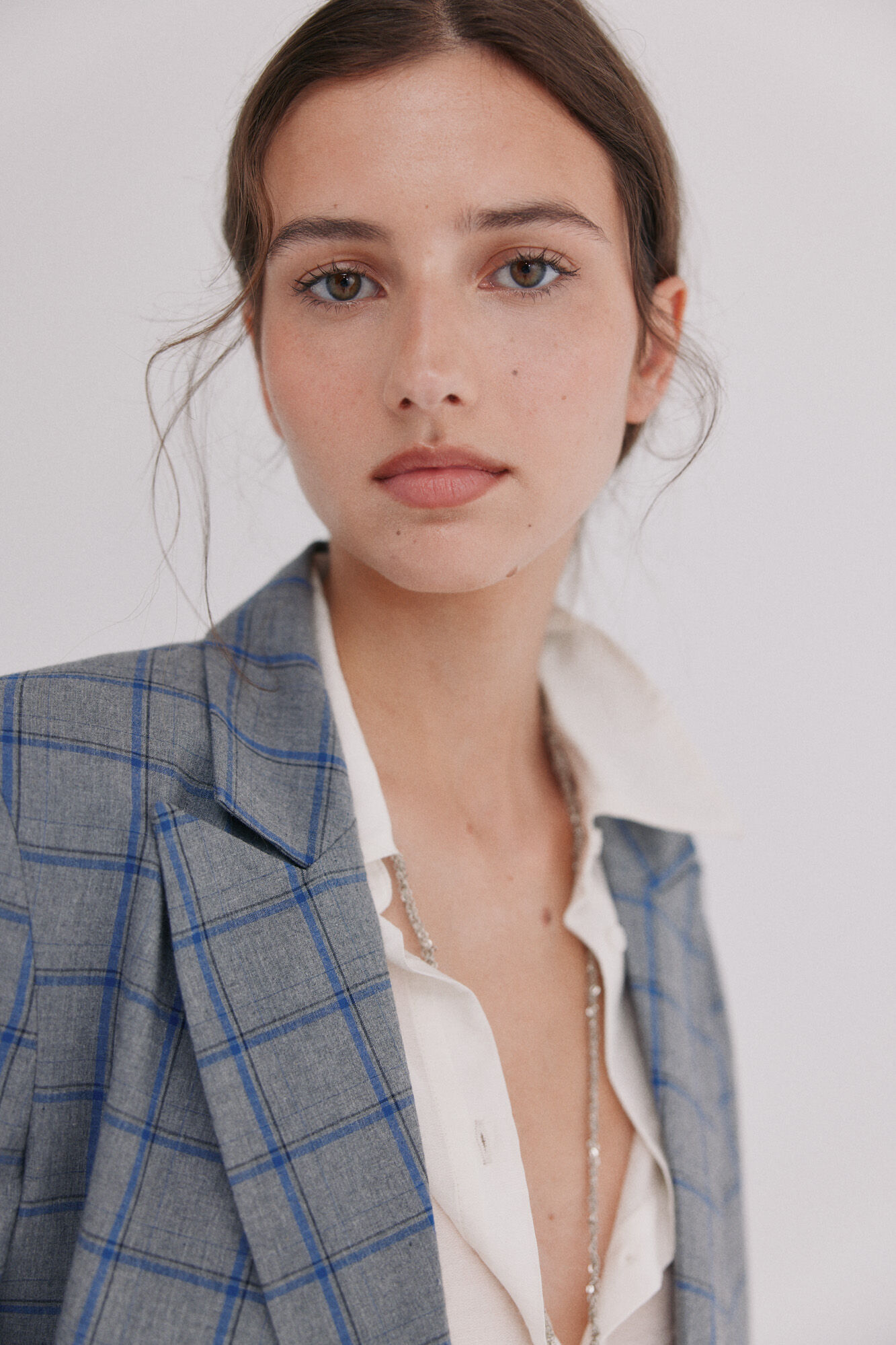 Hoss Intropia Estela. Blazer a cuadros Gris