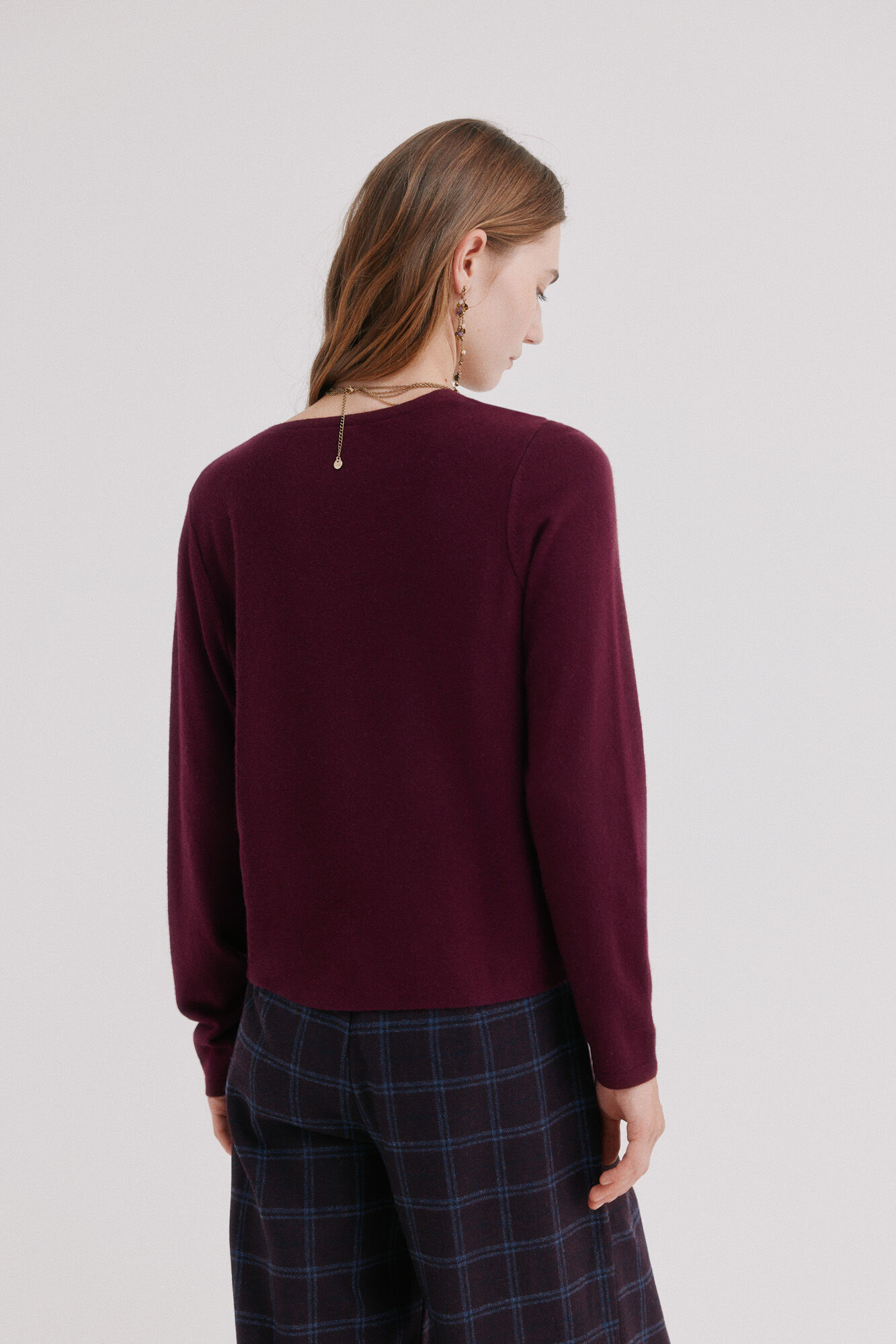 Hoss Intropia Idalia. Su&eacute;ter drapeado Morado
