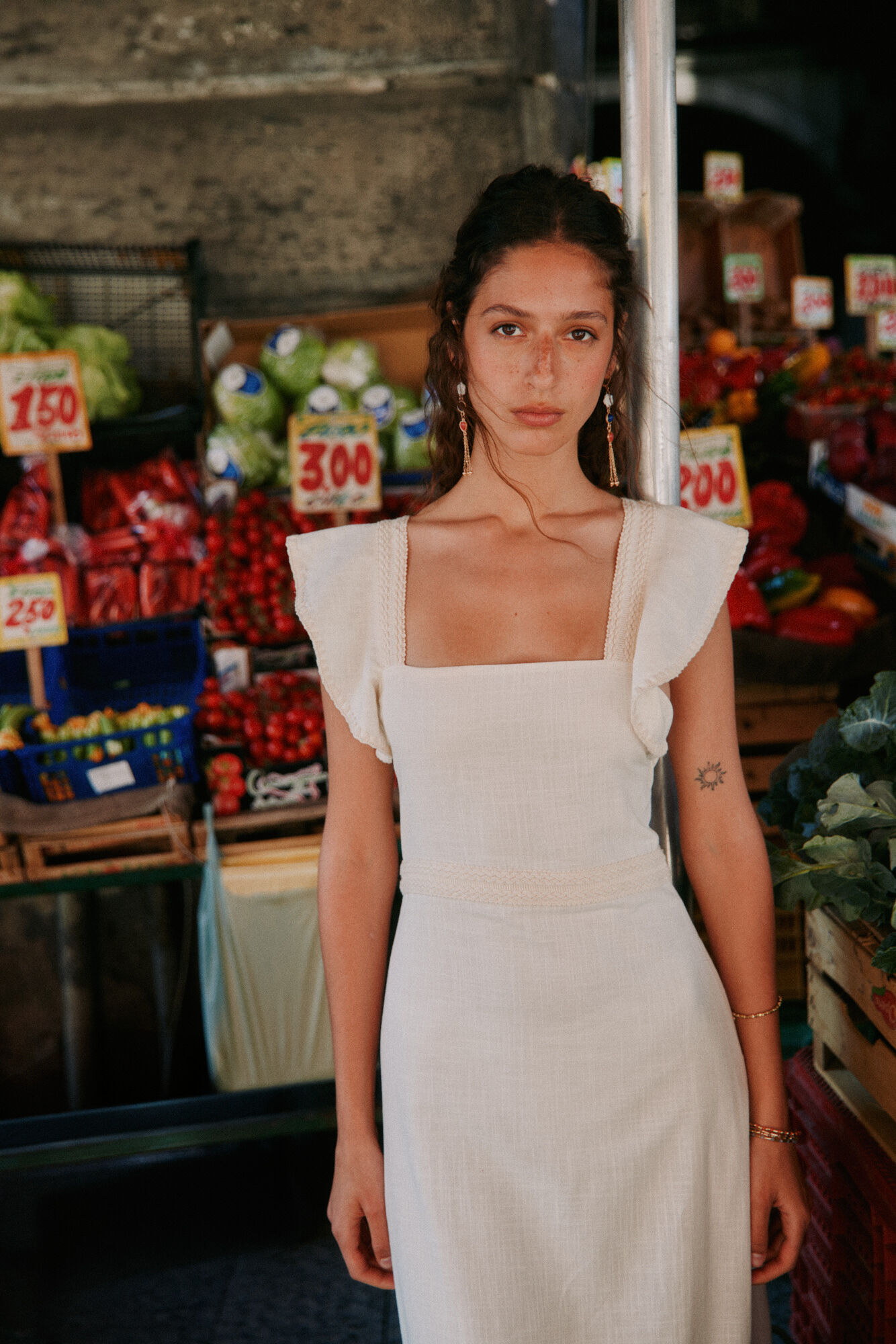 Hoss Intropia Amaya. Vestido midi algod&oacute;n