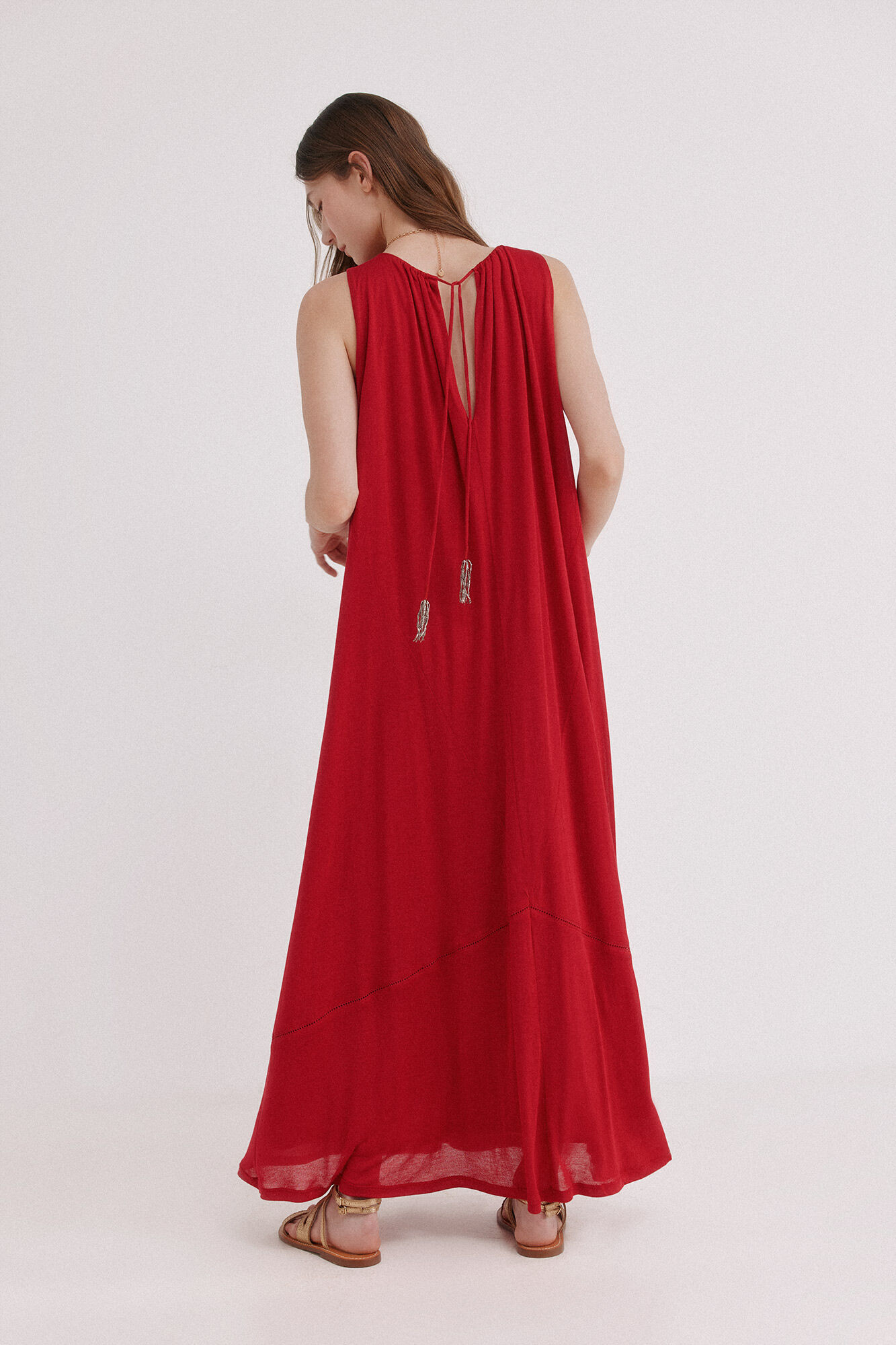 Hoss Intropia Arlet. Vestido largo rojo