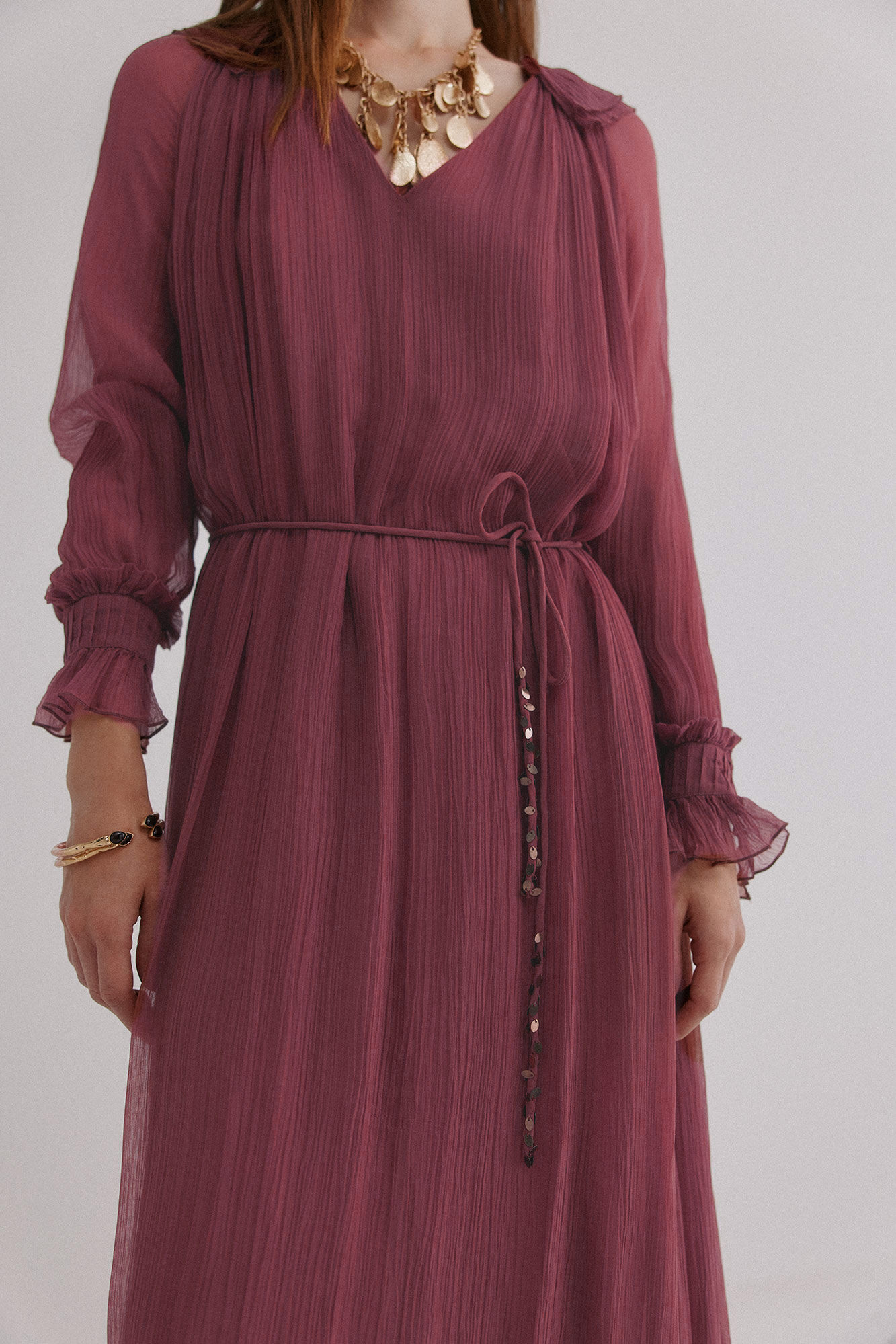 Hoss Intropia Alejandra. Vestido fluido Rosa