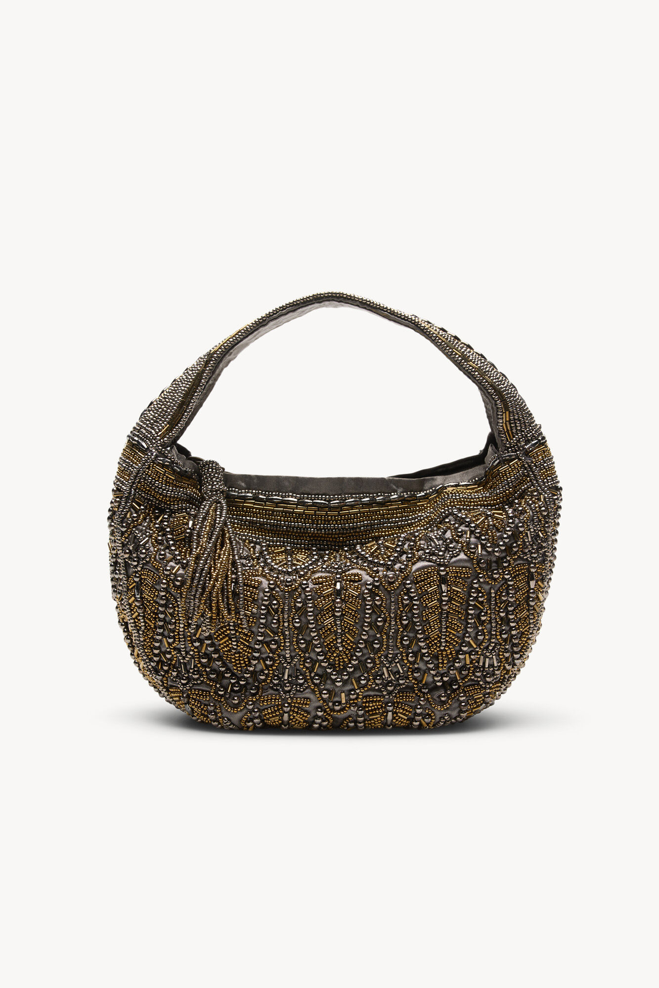 Hoss Intropia Nadia. Bolsa de abalorios Gris
