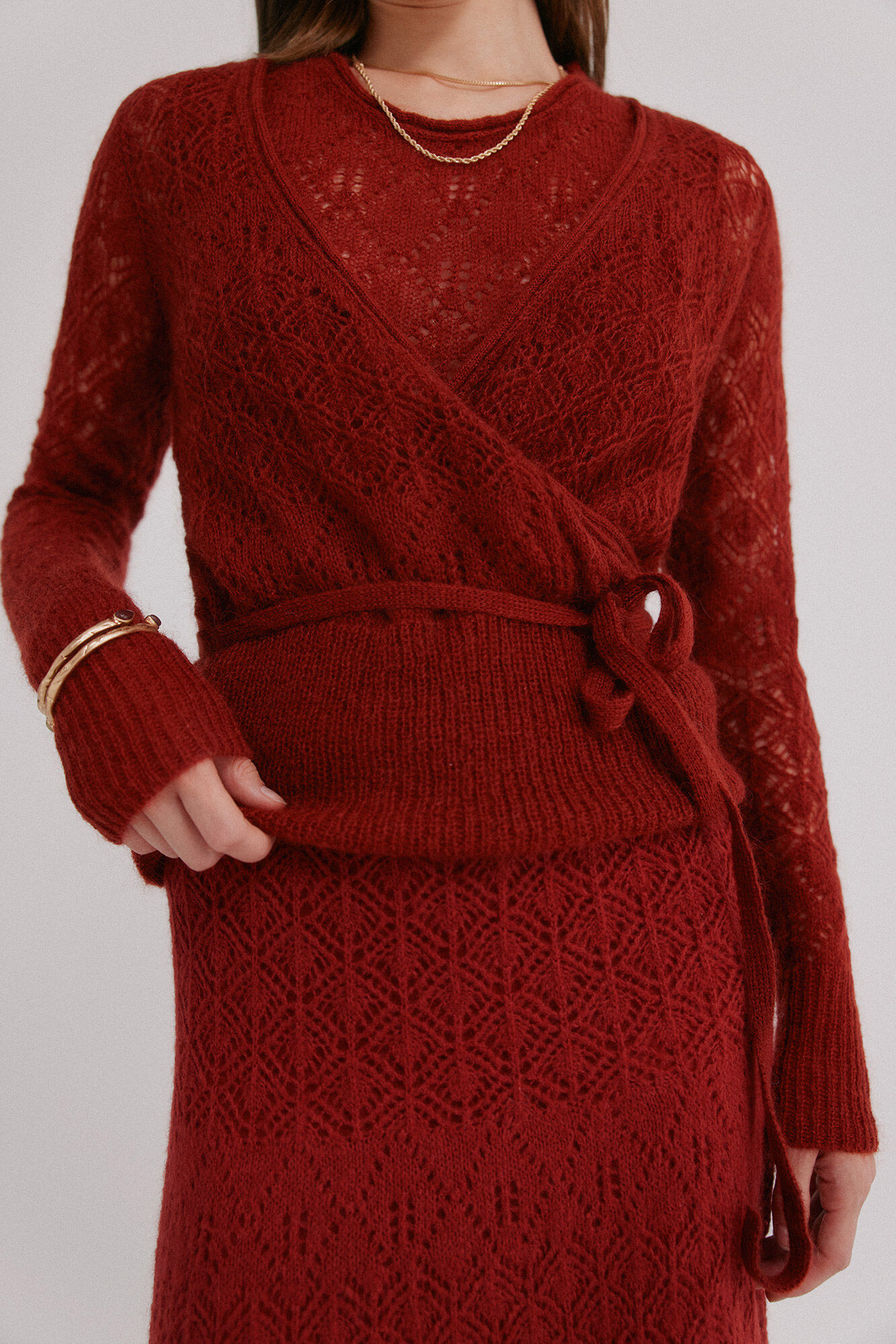 Hoss Intropia Iria. Chamarra calada rojo