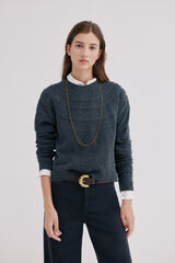 Hoss Intropia Izara. Su&eacute;ter con relieve Gris