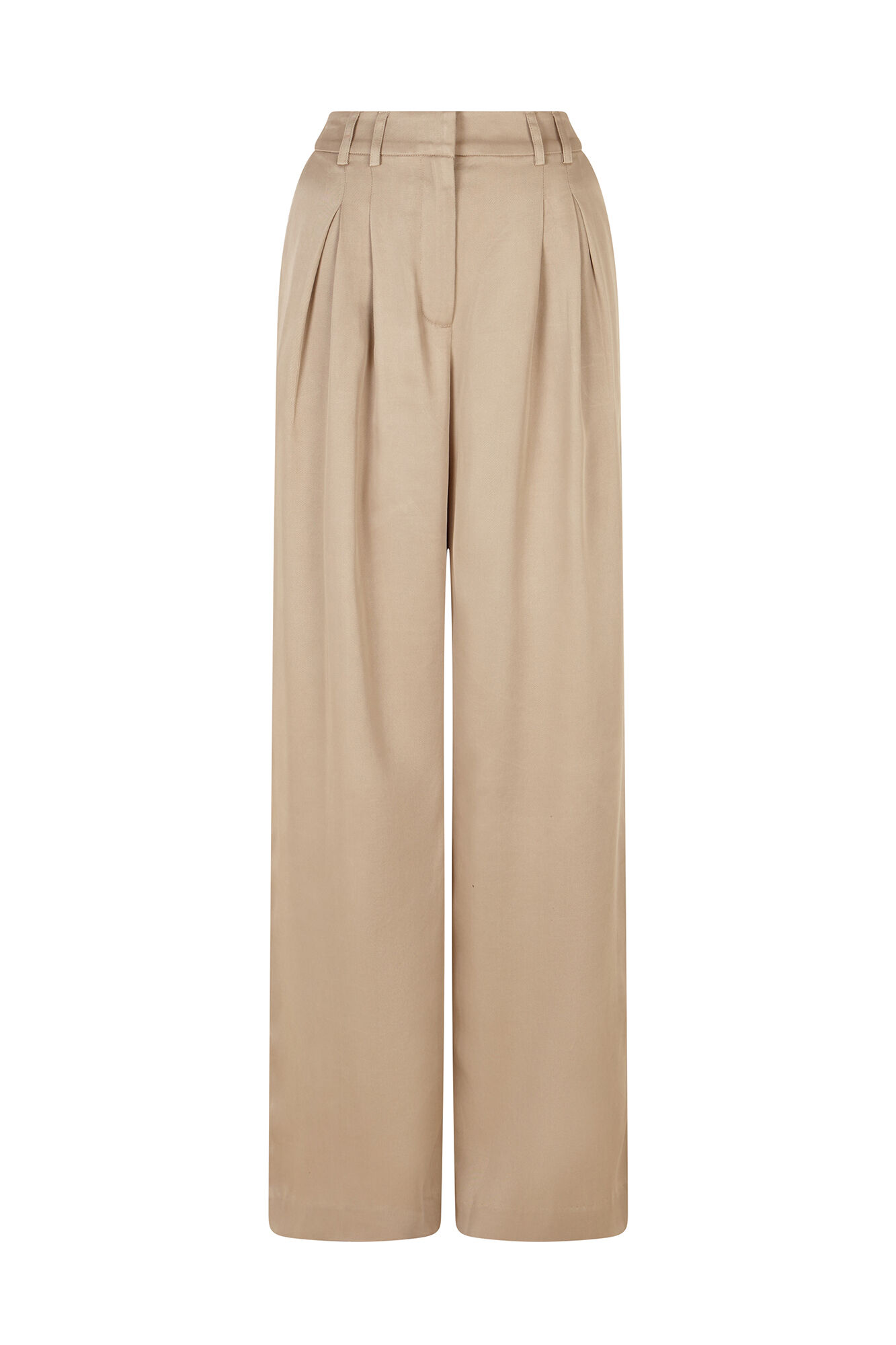 Hoss Intropia Paloma. Pantal&oacute;n de doble pliegue Marfil