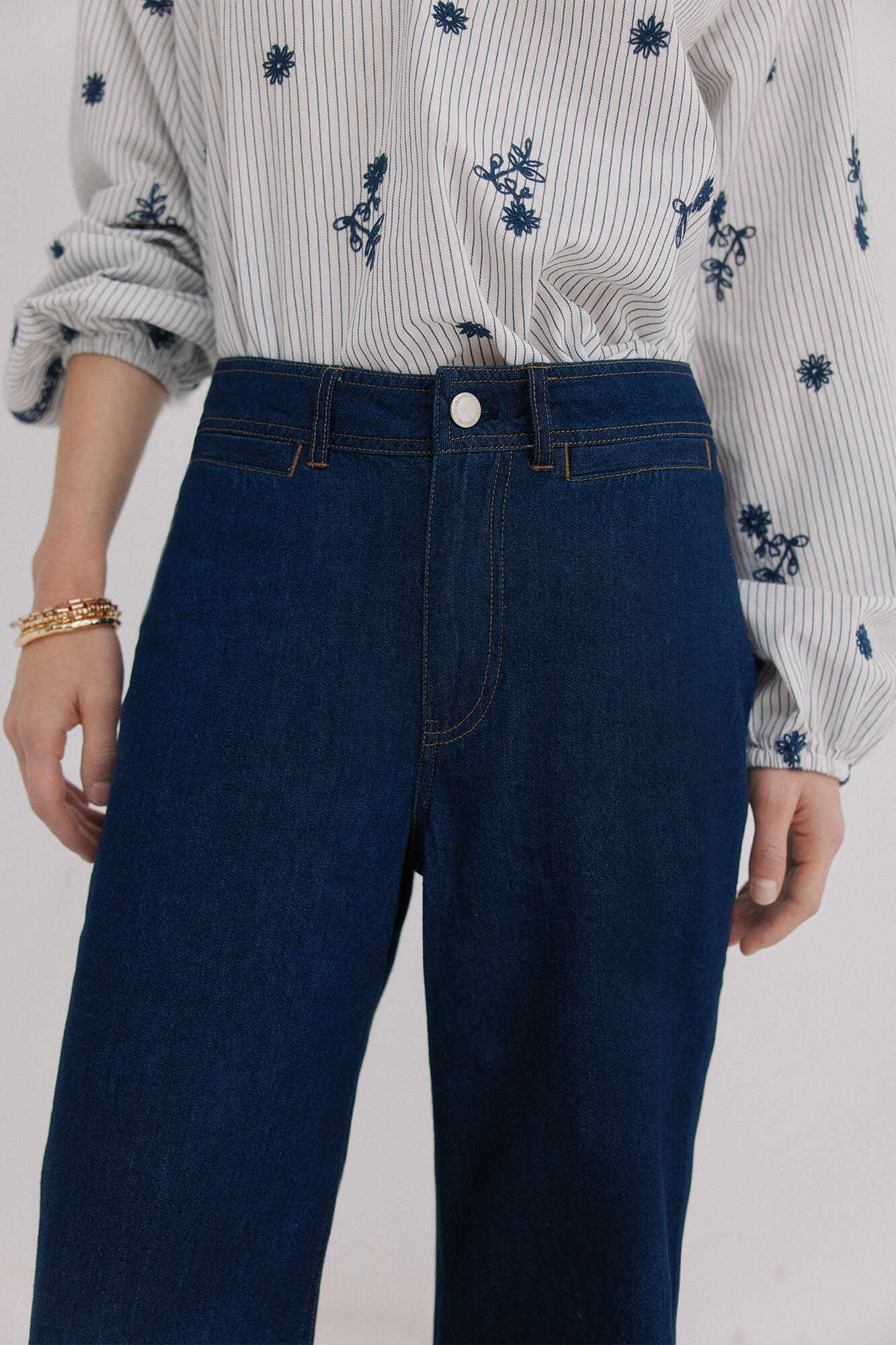 Hoss Intropia Bridget. Jeans rectos Azul marino