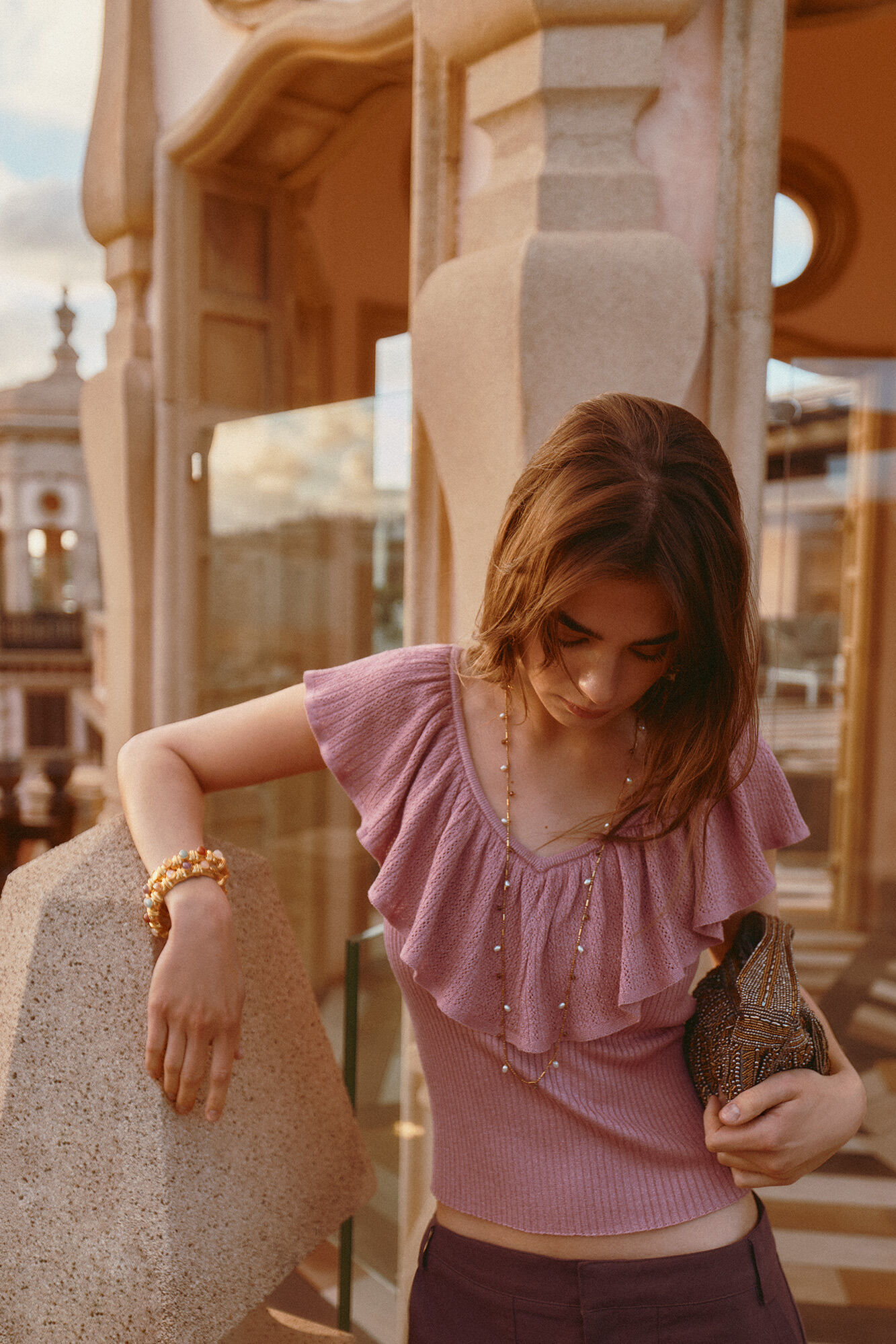 Hoss Intropia Inna. Top con volante