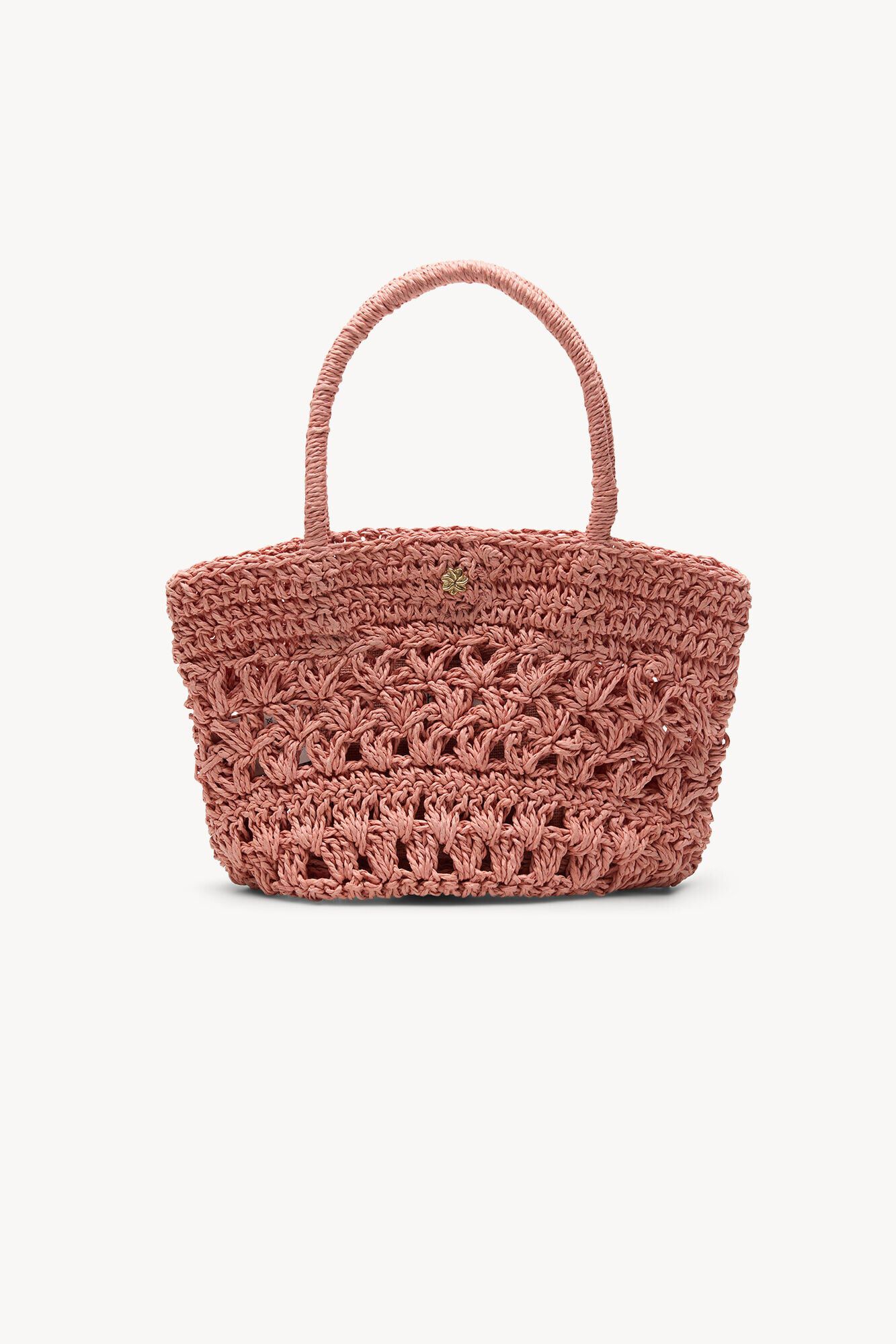 Hoss Intropia Nunile. Mini bolsa de fibras naturales Rosa
