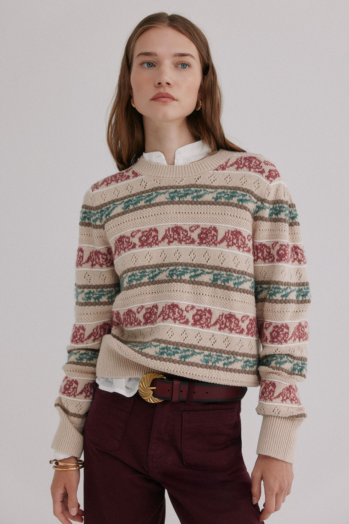 Hoss Intropia Irene. Su&eacute;ter calado Multicolor