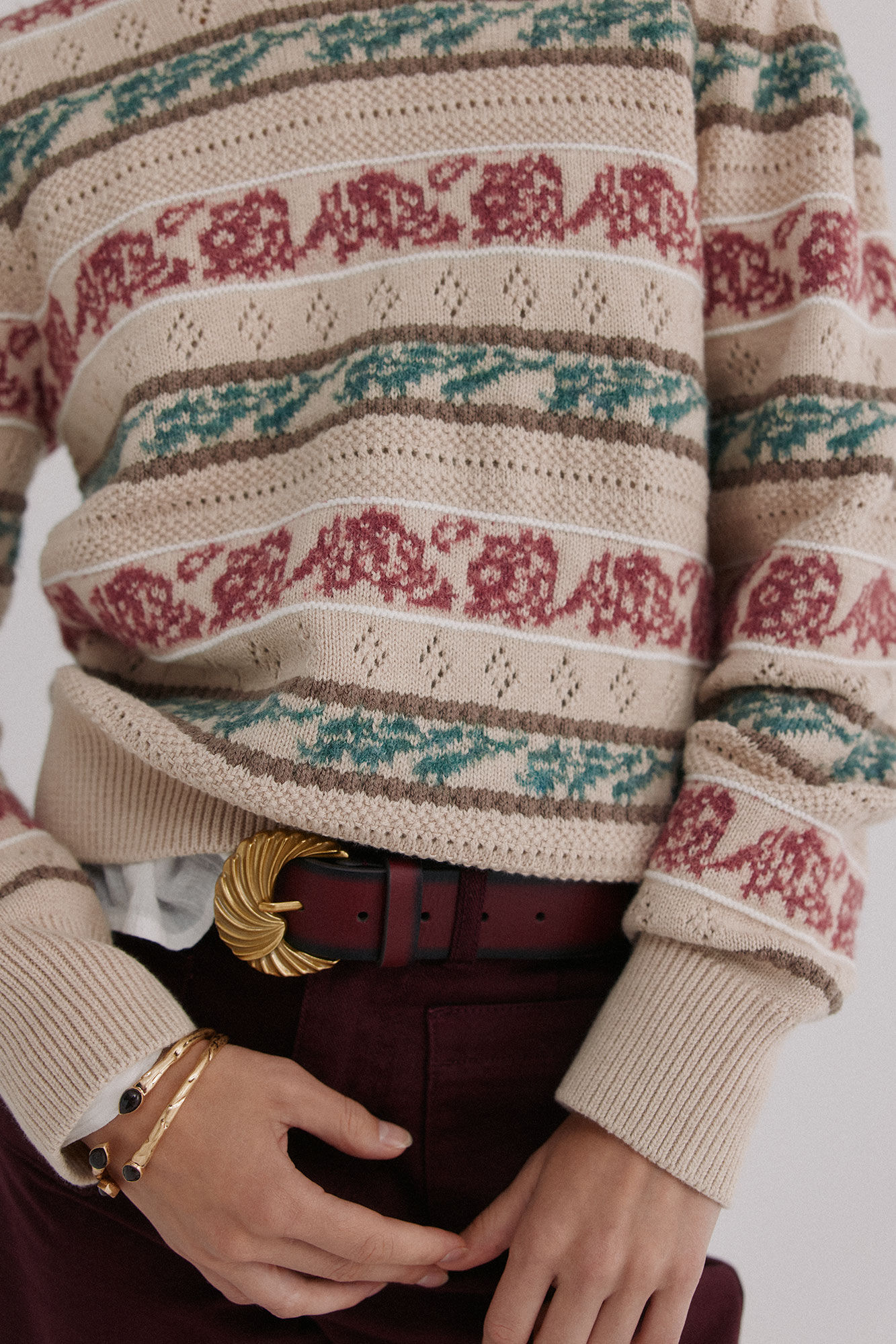 Hoss Intropia Irene. Su&eacute;ter calado Multicolor