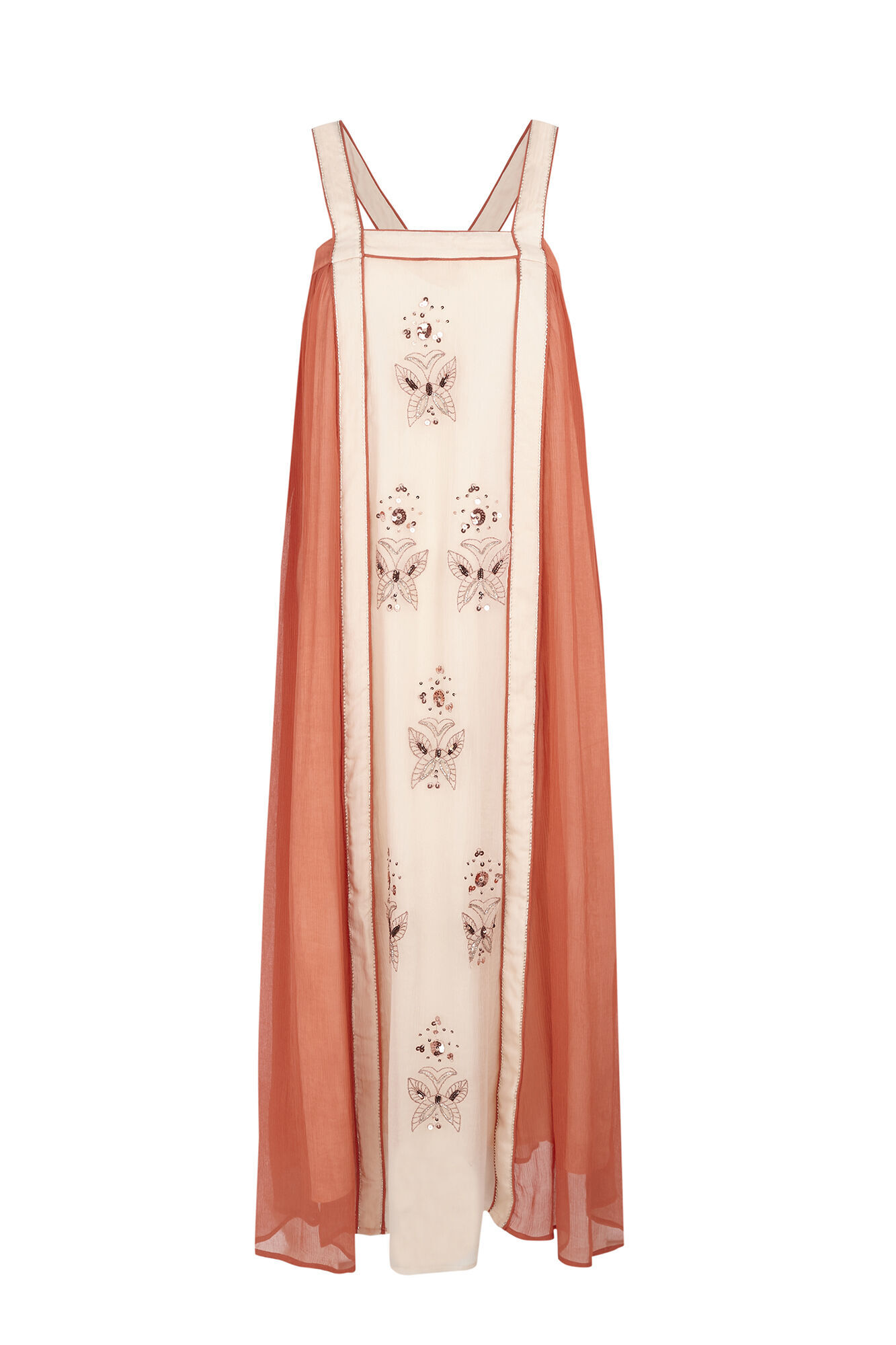 Hoss Intropia Asela. Vestido con abalorios Coral