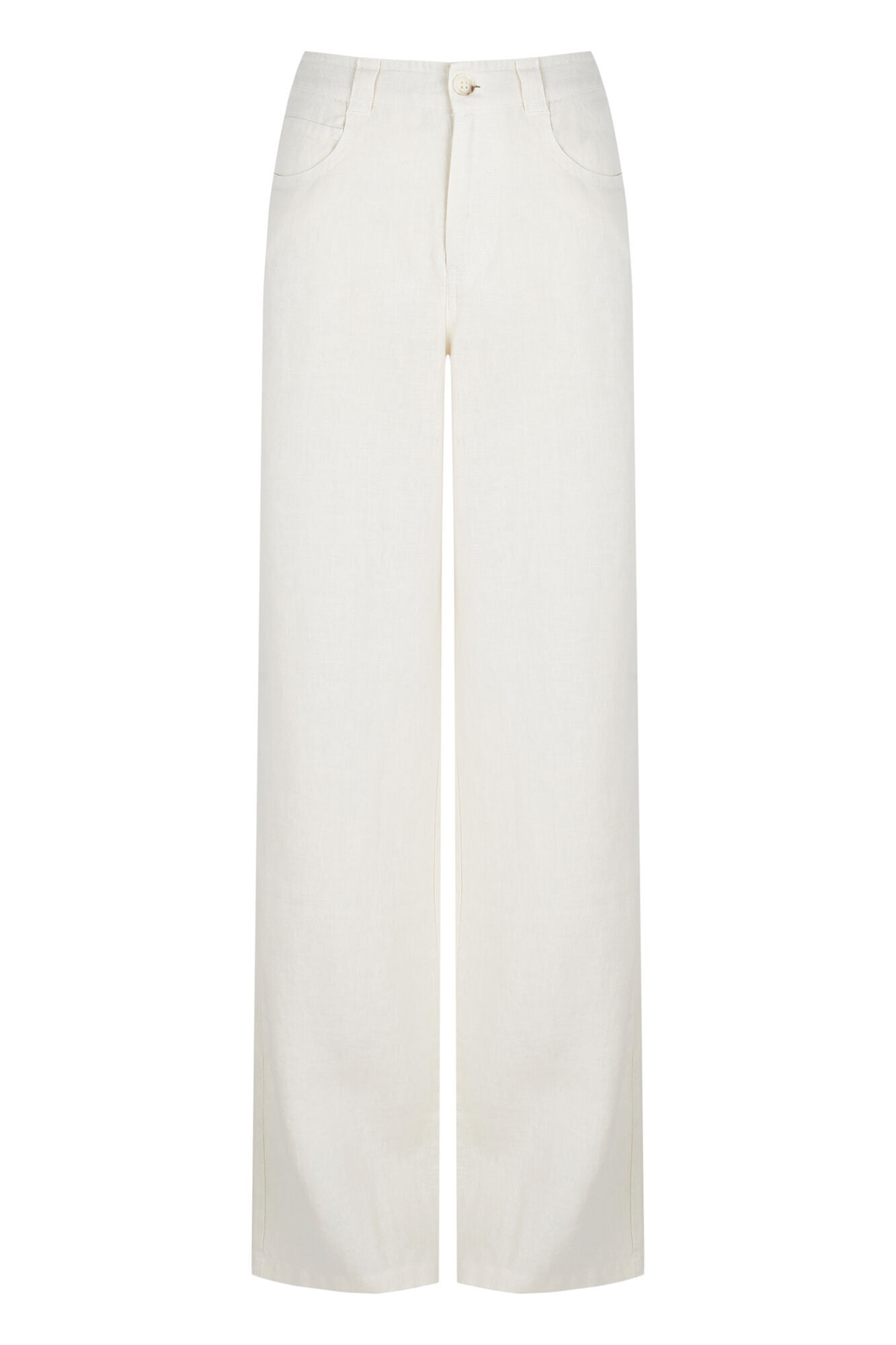 Hoss Intropia Paupa. Pantal&oacute;n de lino Blanco