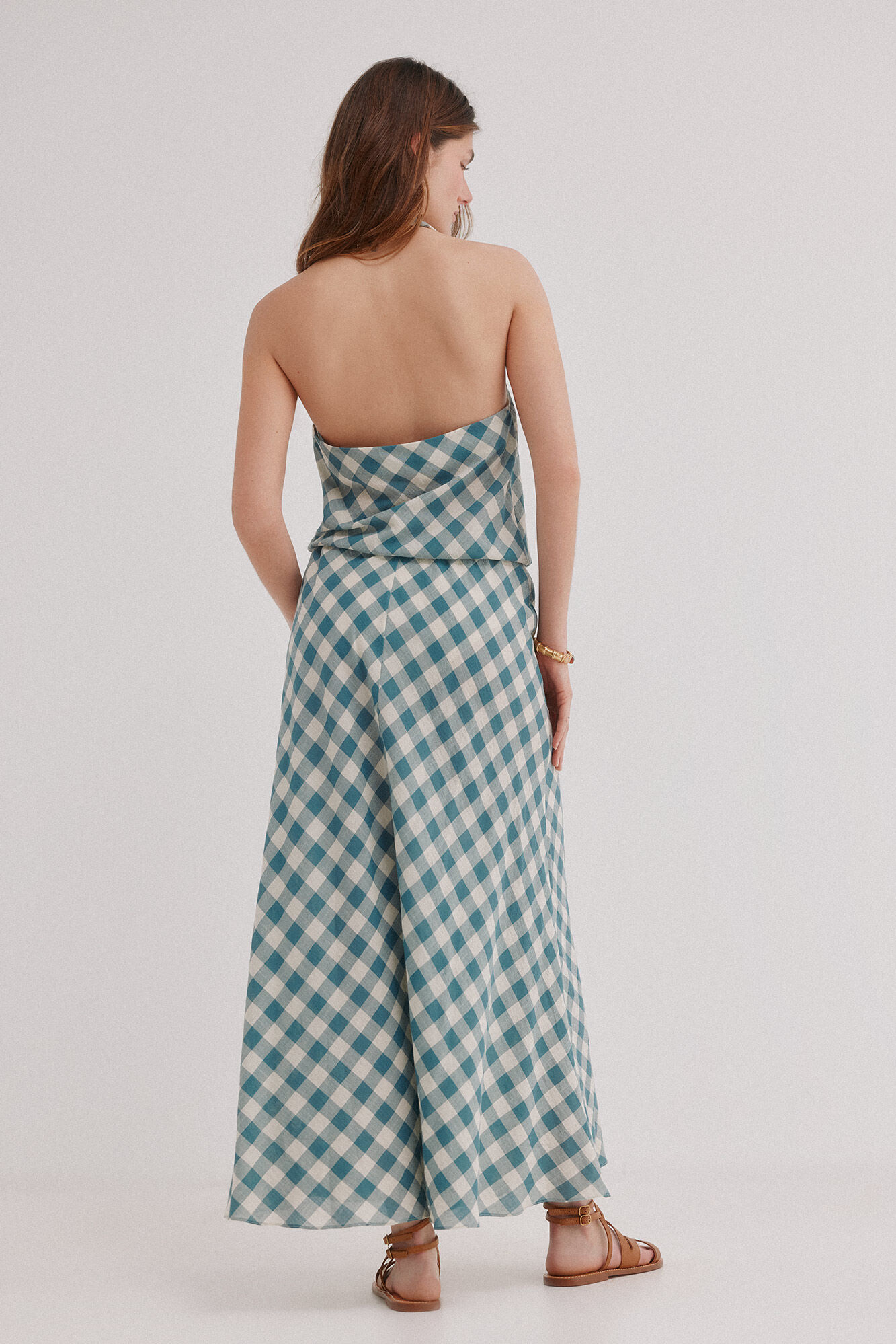Hoss Intropia Andrea. Vestido cuadro vichy Multicolor