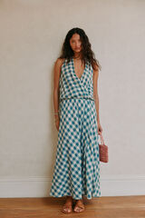 Hoss Intropia Andrea. Vestido cuadro vichy Multicolor
