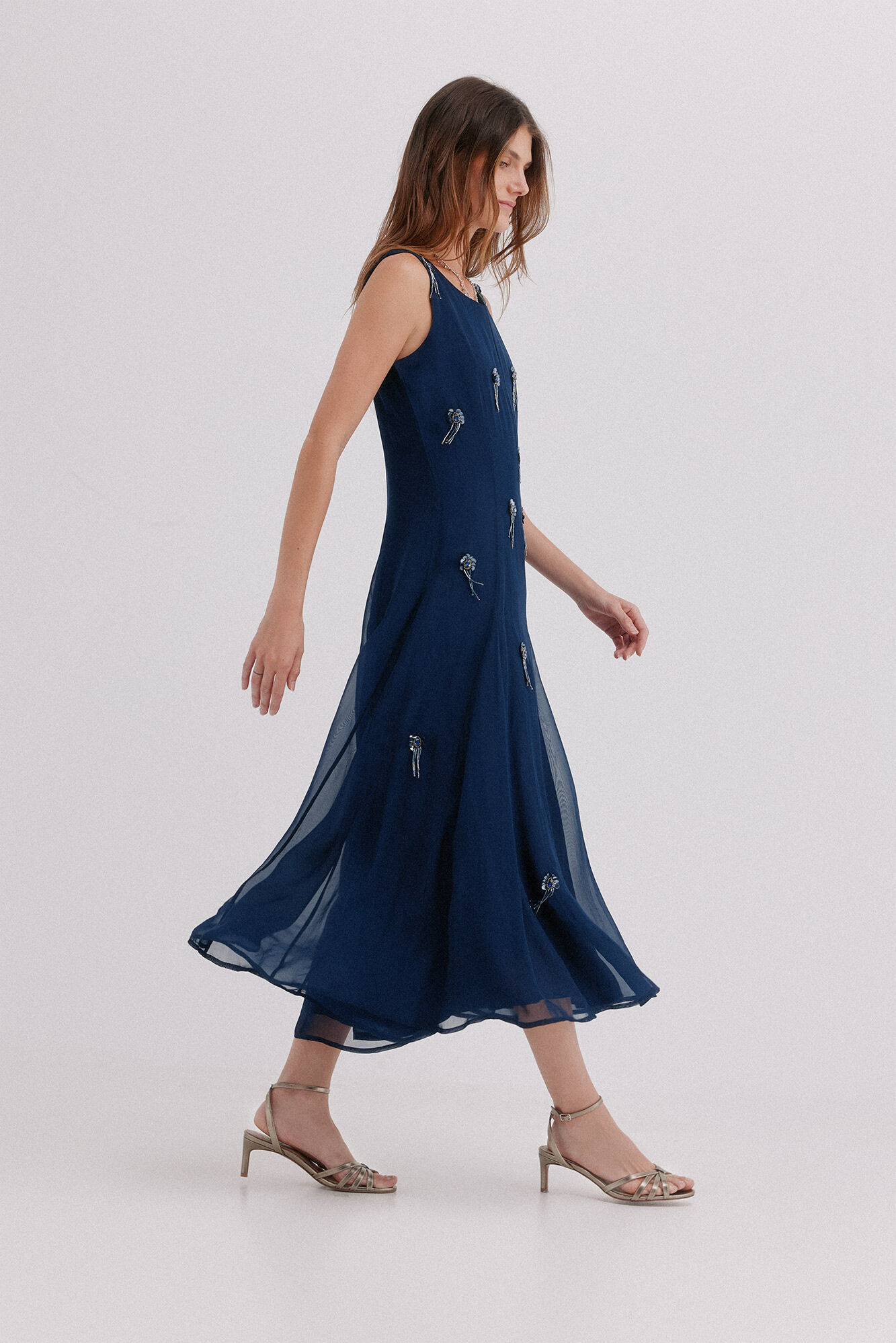Hoss Intropia Althea. Vestido abalorios