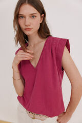 Hoss Intropia Manuela. Camiseta lavada Rosa