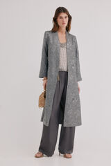 Hoss Intropia Eva. Kimono de jacquard Gris