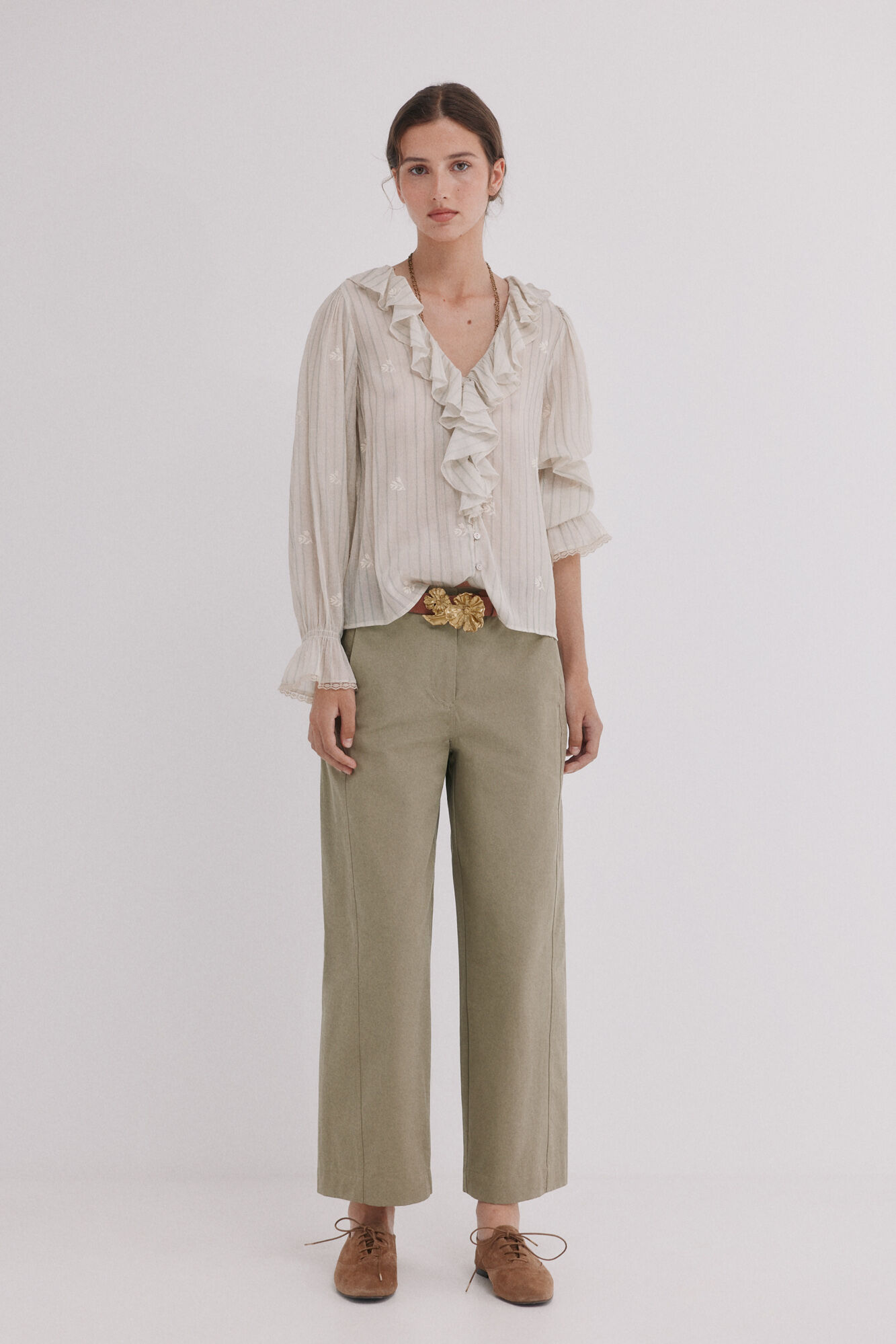 Hoss Intropia Clarisse. Blusa de volantes