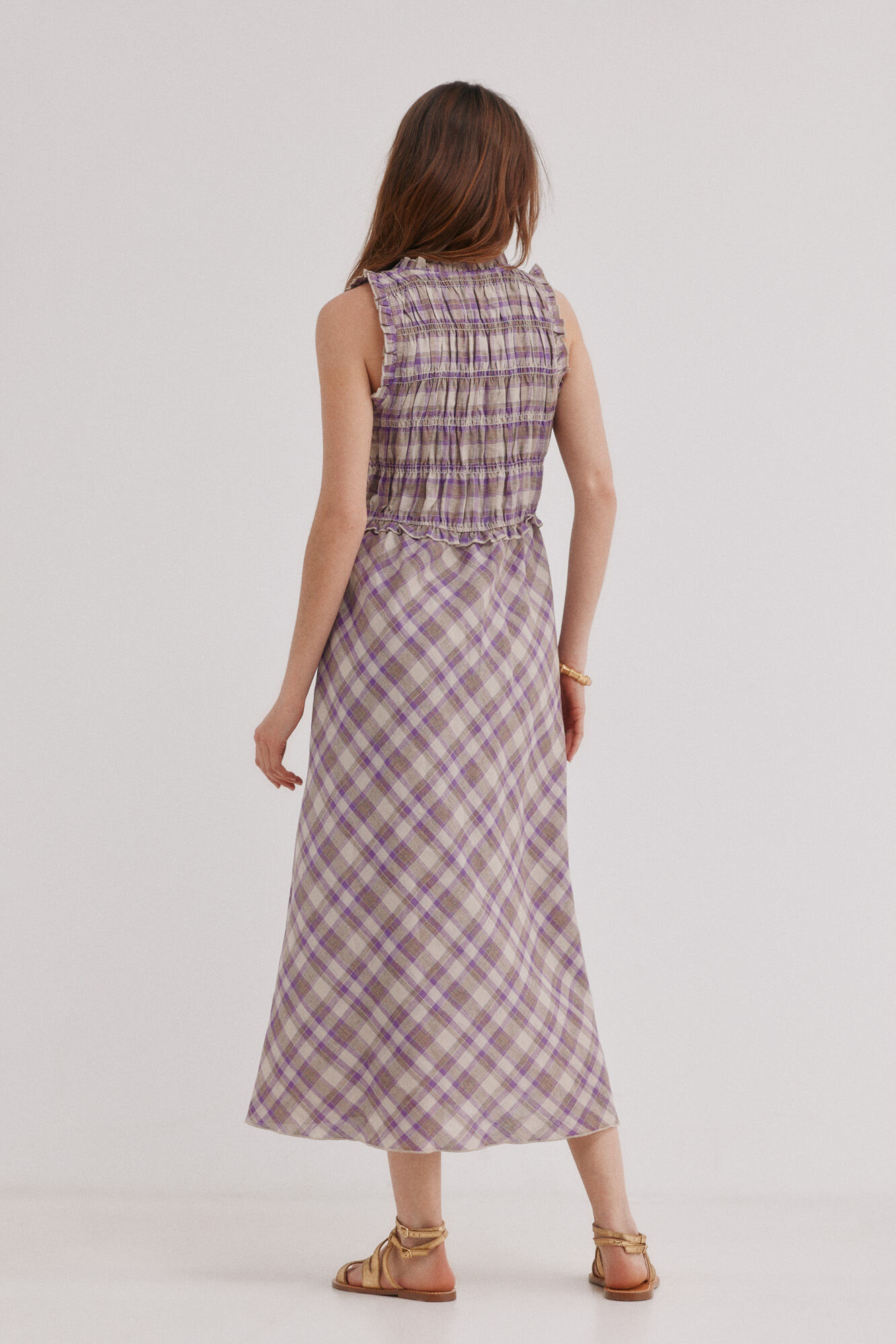 Hoss Intropia Ashley. Vestido cuadros Multicolor
