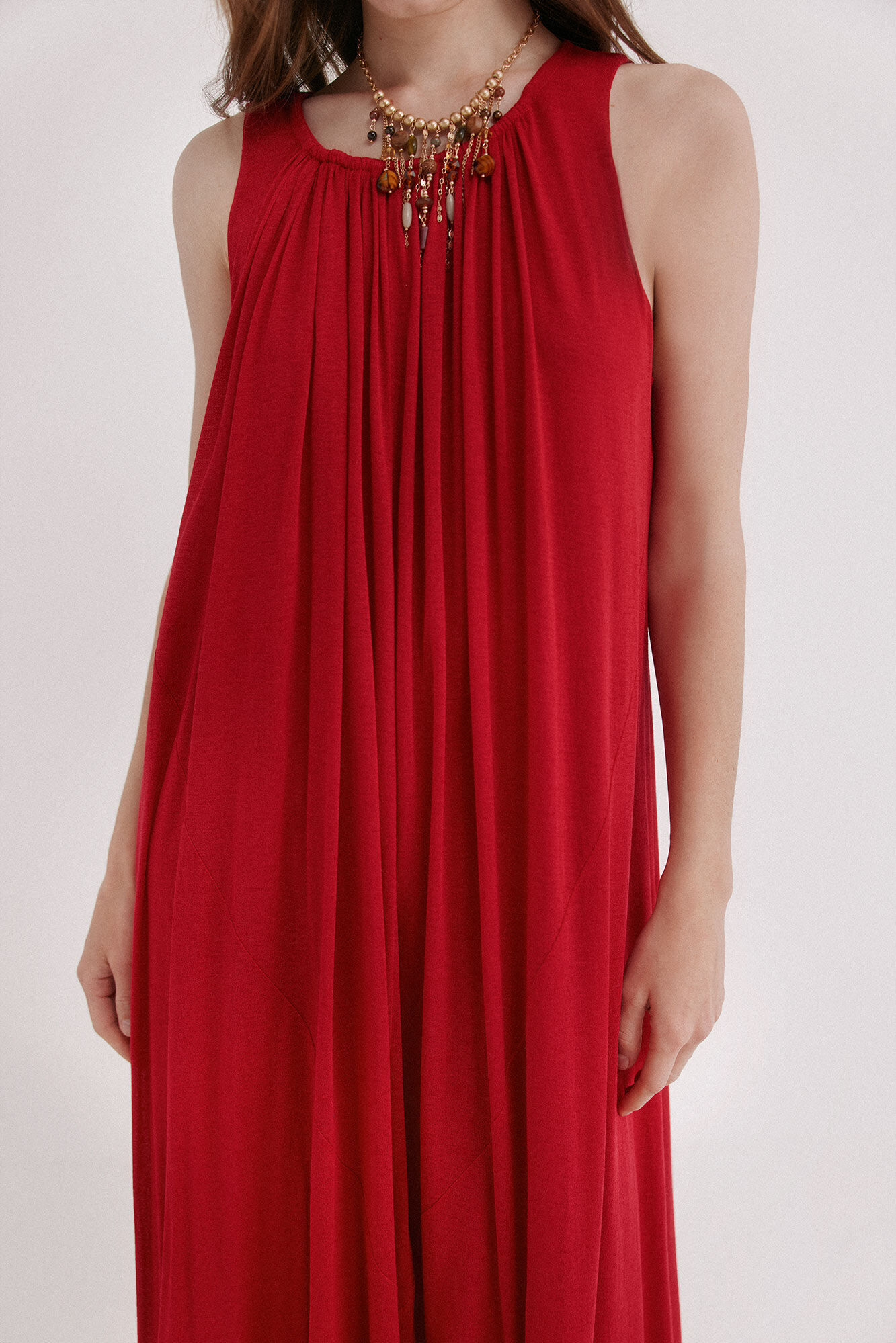 Hoss Intropia Arlet. Vestido largo rojo