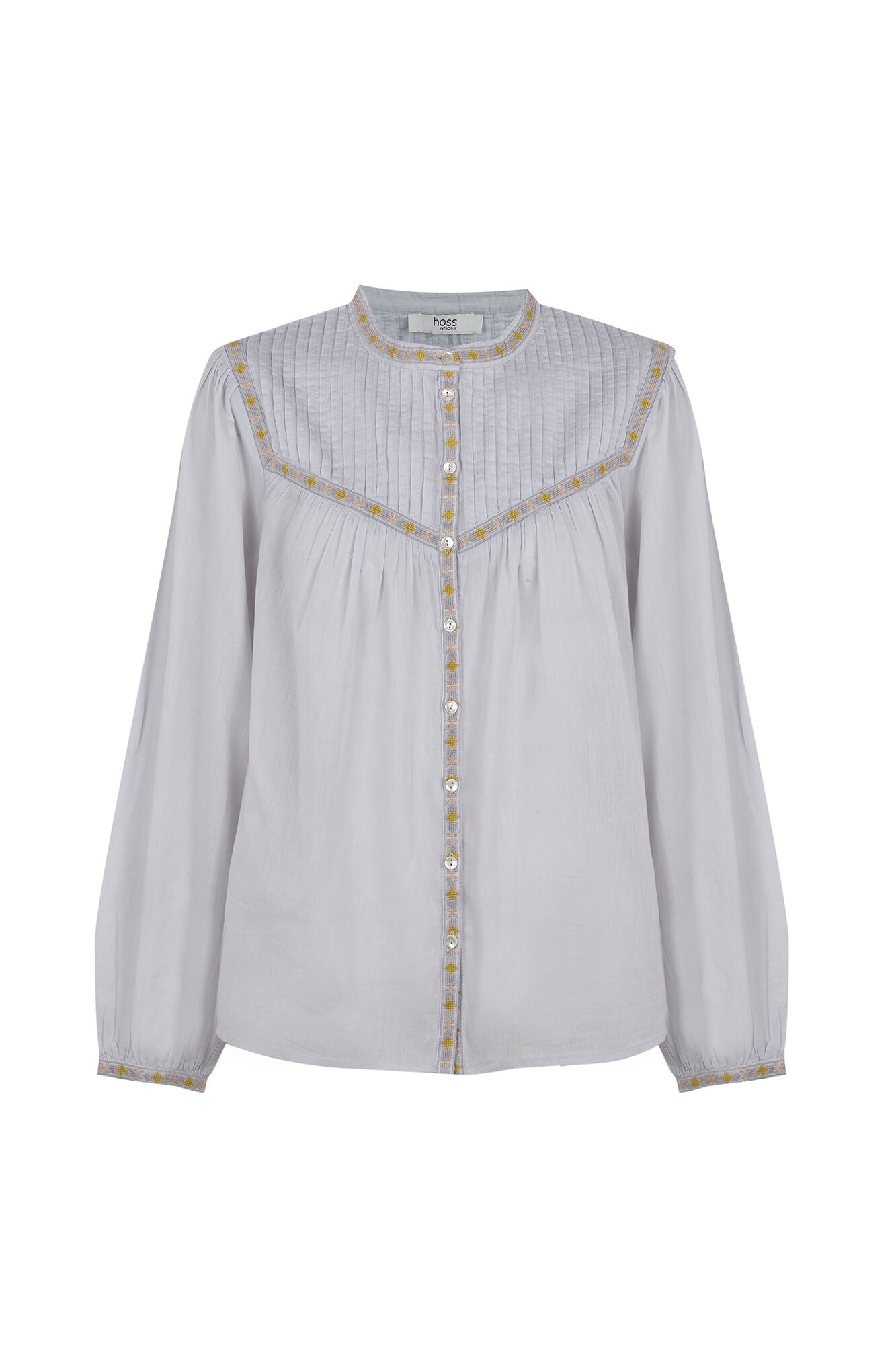 Hoss Intropia Catia. Blusa con jaretas Azul