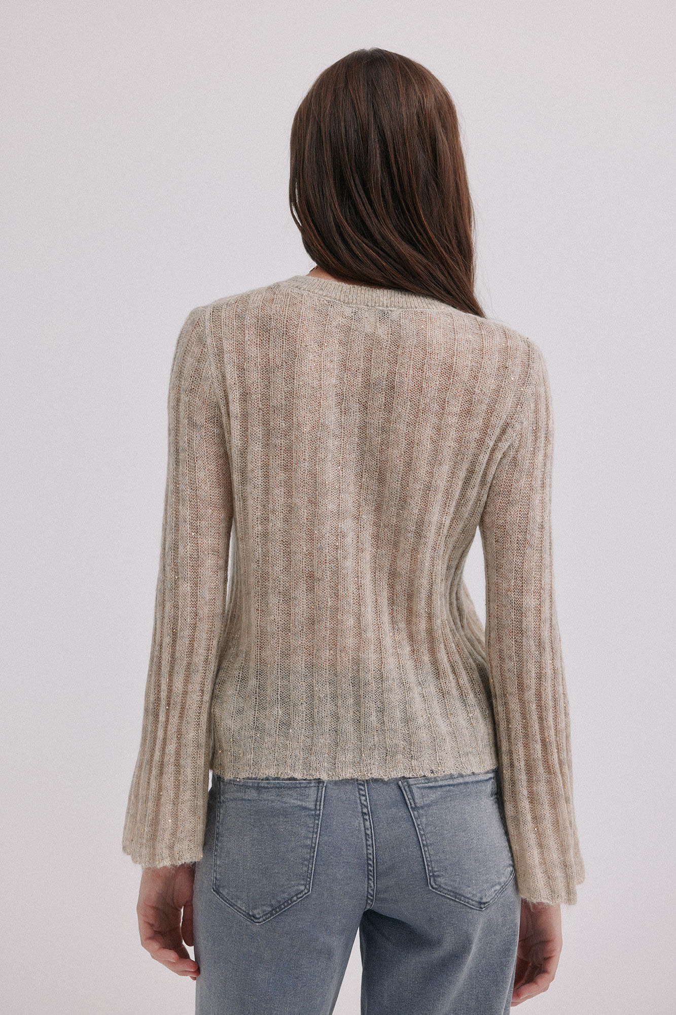 Hoss Intropia Neus. Su&eacute;ter cuello redondo Gris