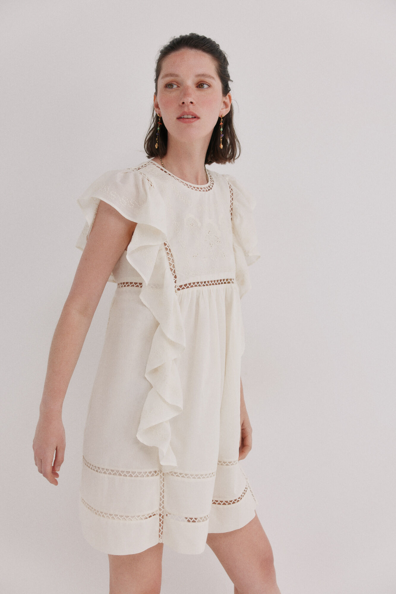 Hoss Intropia Aroa. Vestido bordado
