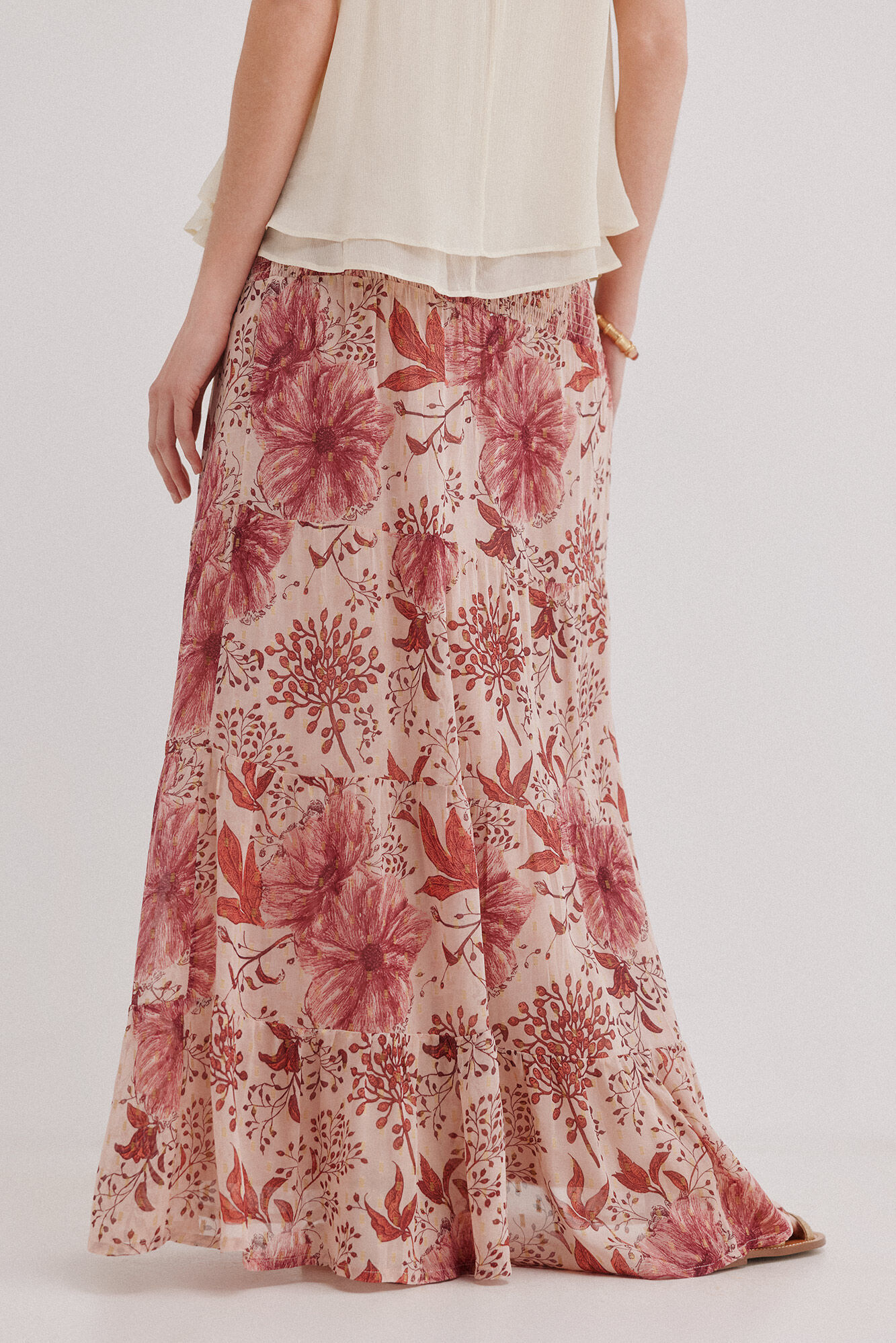 Hoss Intropia Rachel. Falda larga estampada Multicolor