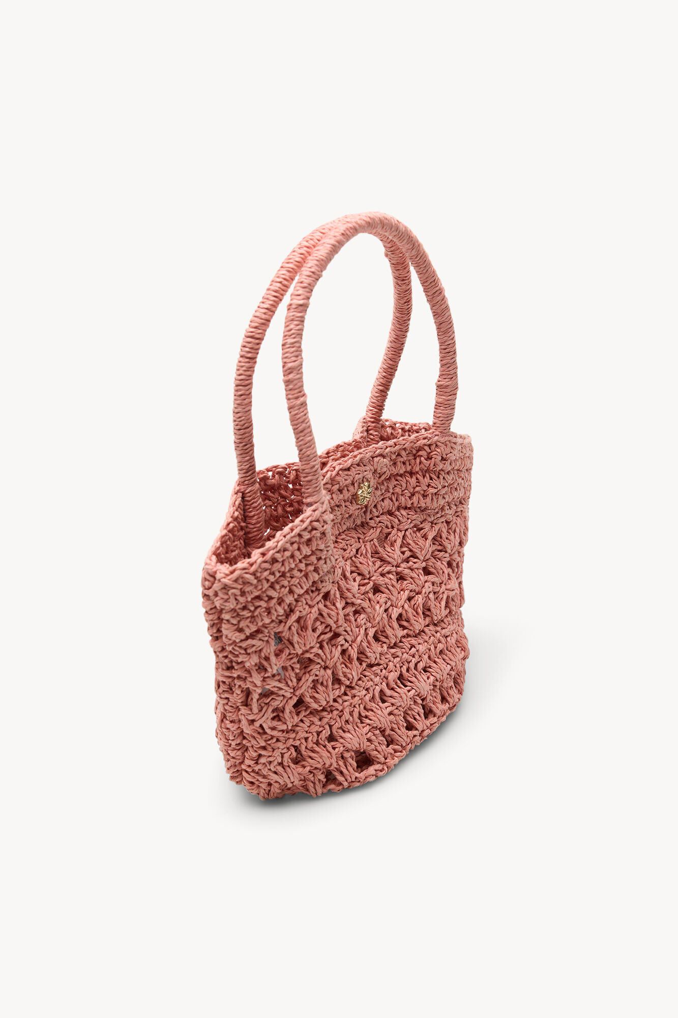 Hoss Intropia Nunile. Mini bolsa de fibras naturales Rosa