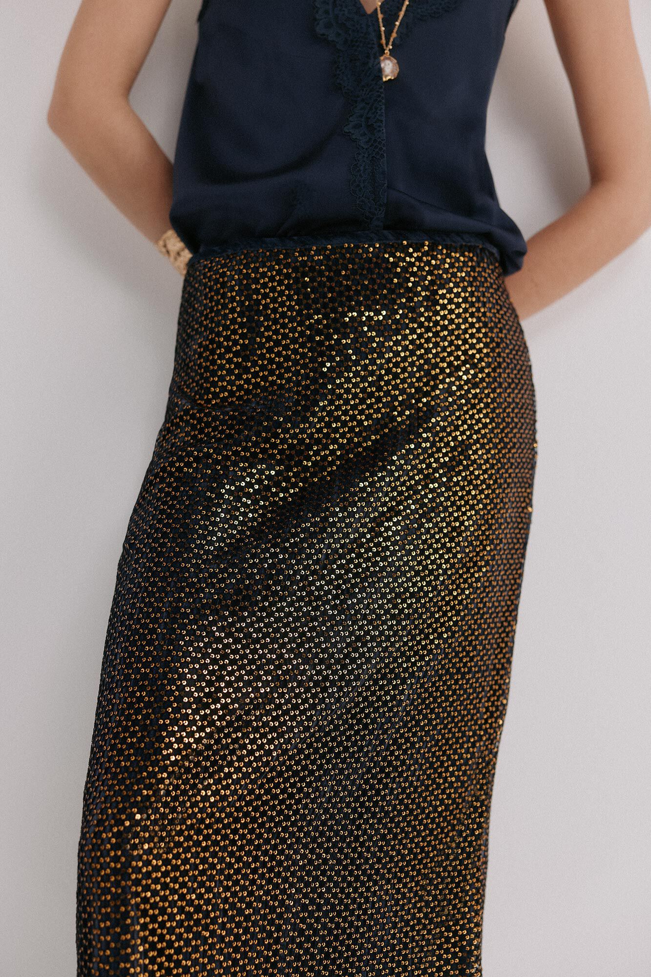 Hoss Intropia Riley. Falda de lentejuelas Multicolor