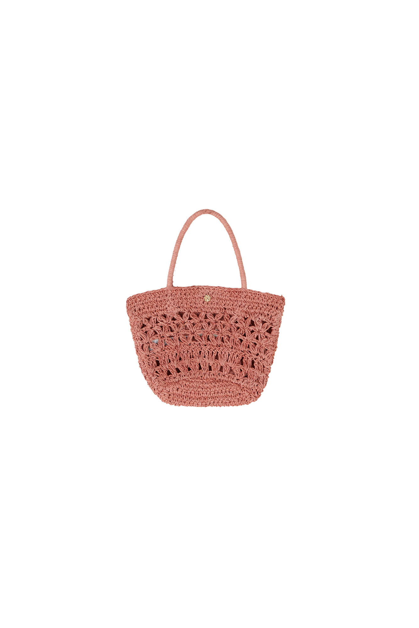 Hoss Intropia Nunile. Mini bolsa de fibras naturales Rosa