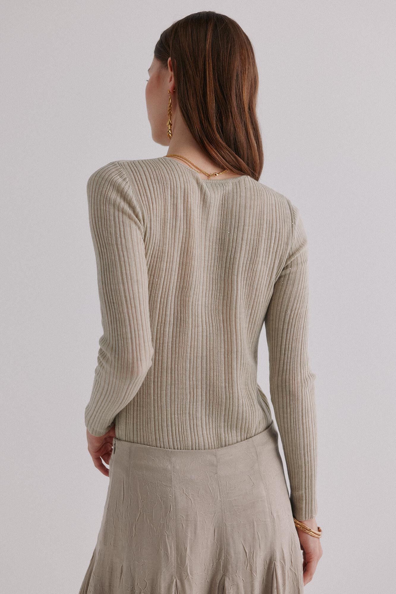 Hoss Intropia Nabila. Top con detalle de nudo Verde