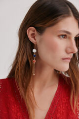Hoss Intropia Aretes coraz&oacute;n liso Dorado