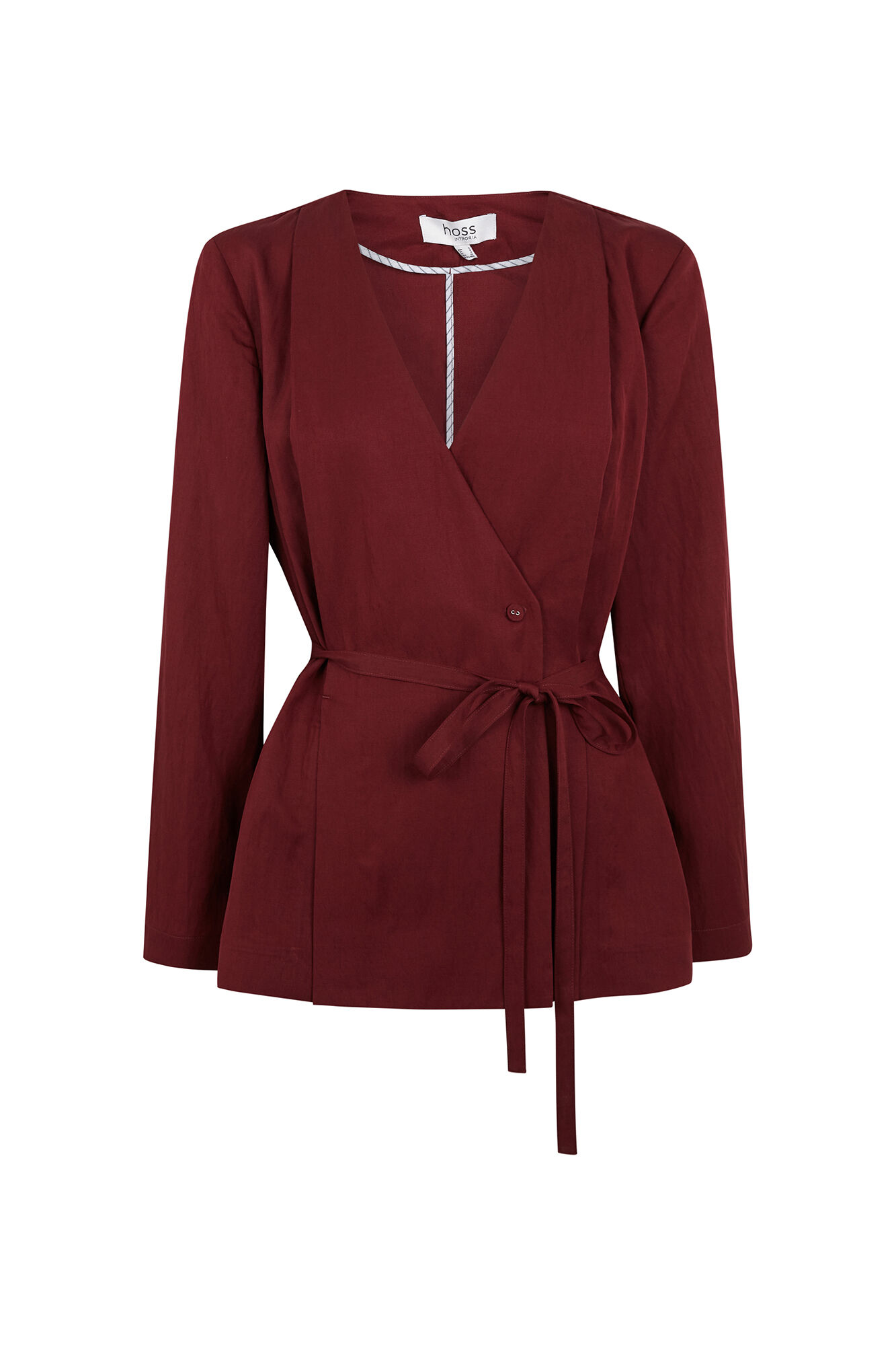 Hoss Intropia Emma. Chaqueta cruzada Vino