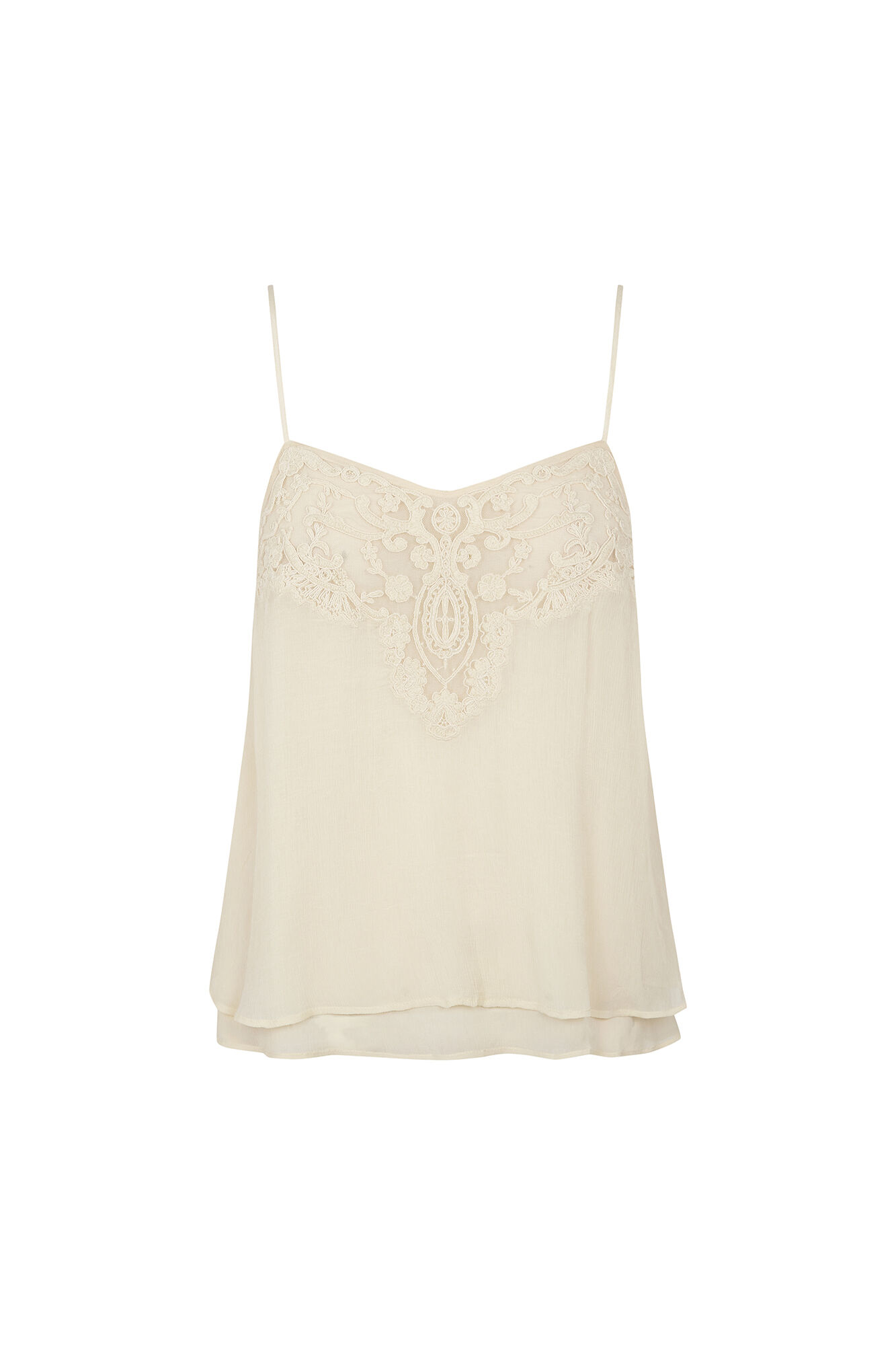 Hoss Intropia Clarissa. Top lencero Marfil
