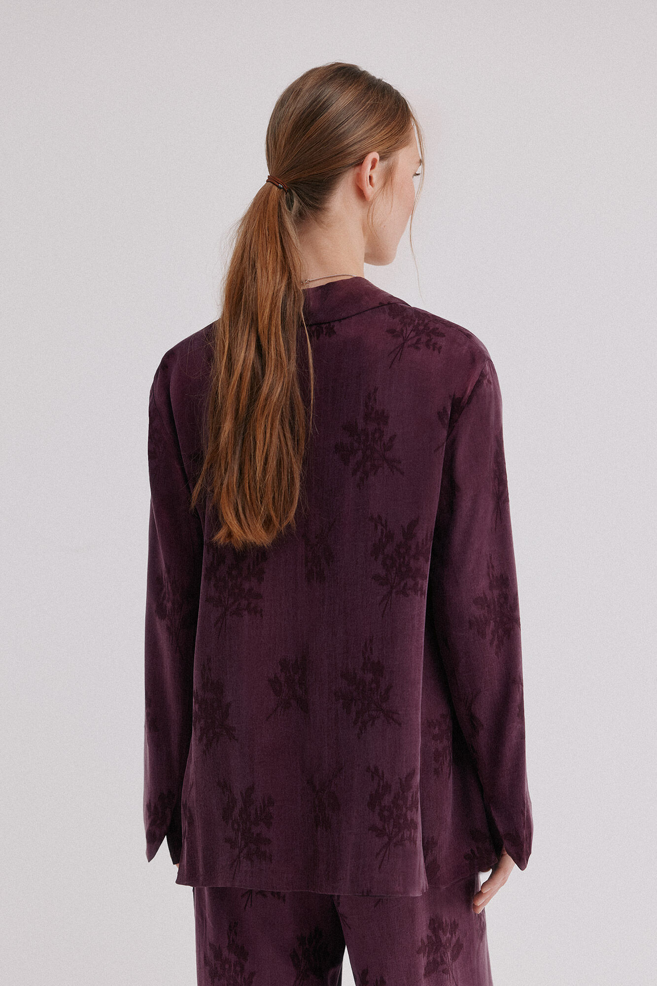 Hoss Intropia Elmira. Blazer jacquard Vino