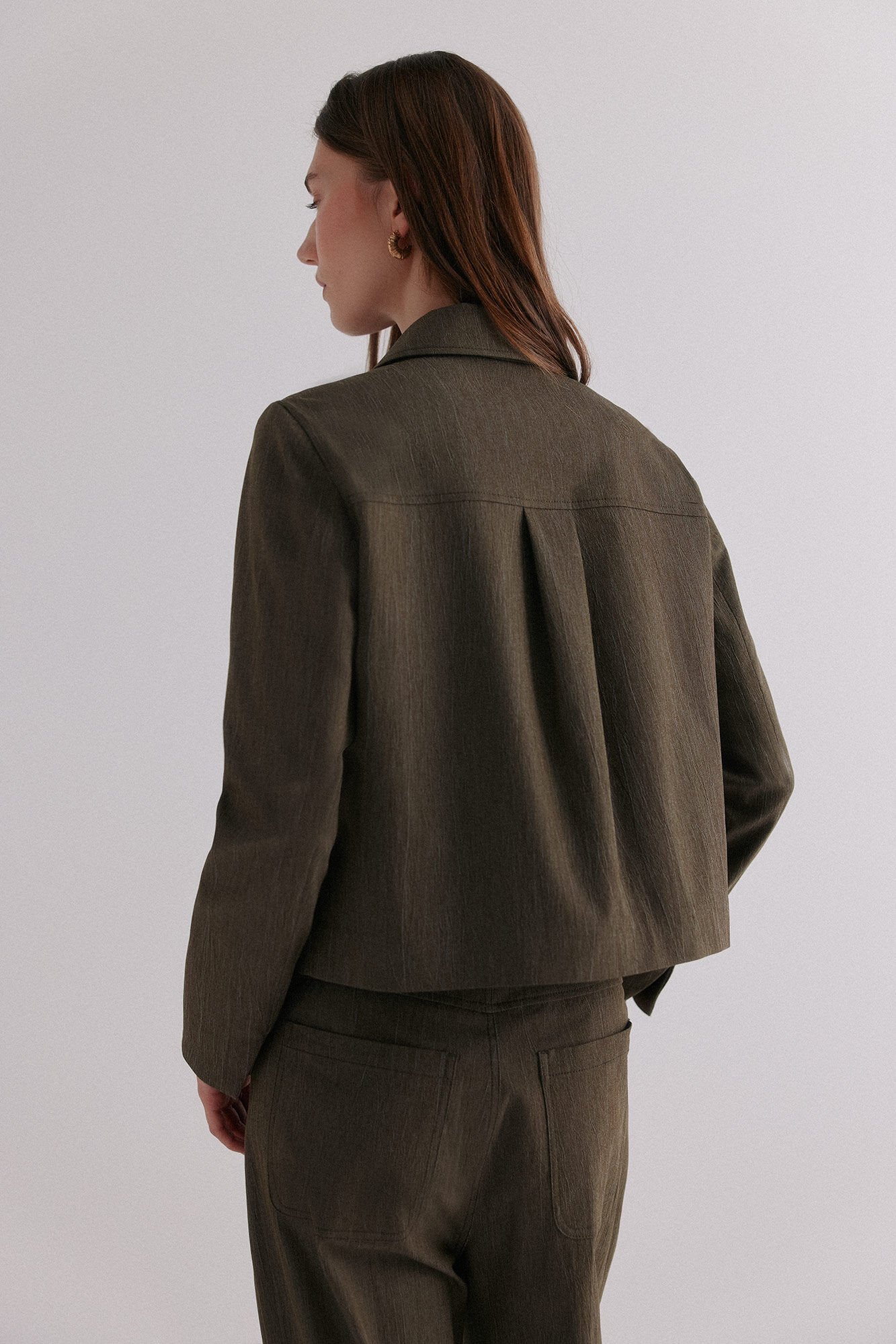 Hoss Intropia Elo&iuml;se. Chamarra casual Kaki