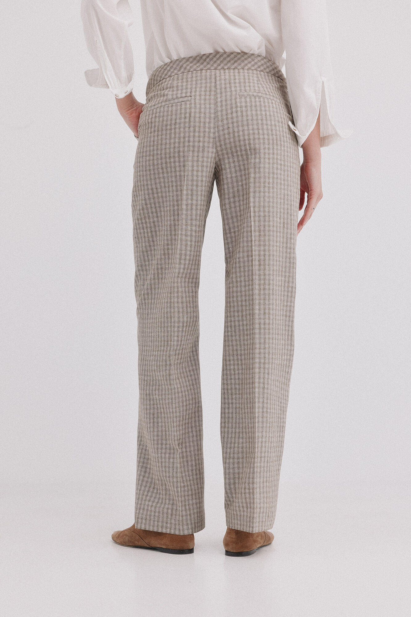 Hoss Intropia Presley. Pantal&oacute;n de rayas Marfil