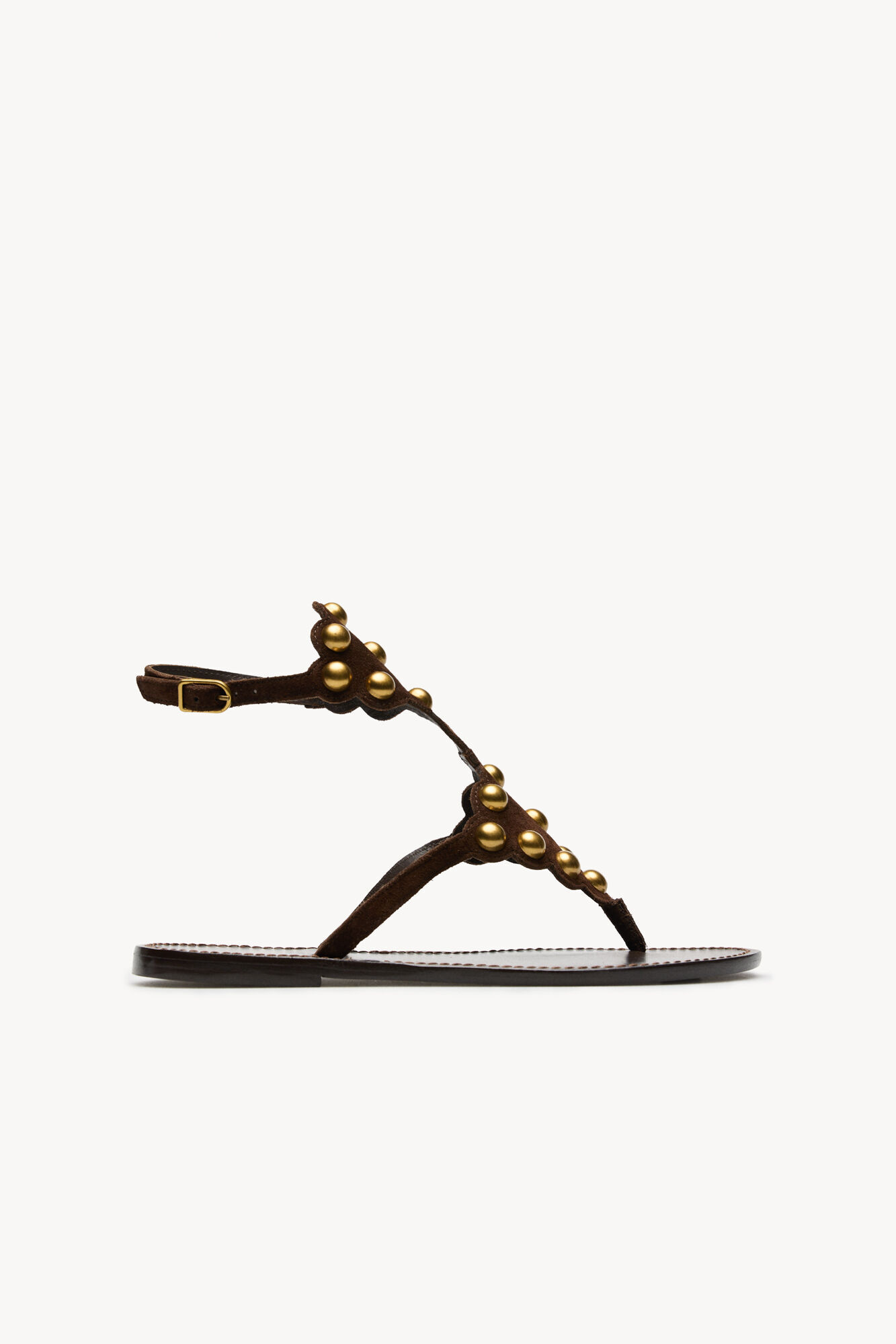 Hoss Intropia Maisa. Sandalias de piel con piezas met&aacute;licas