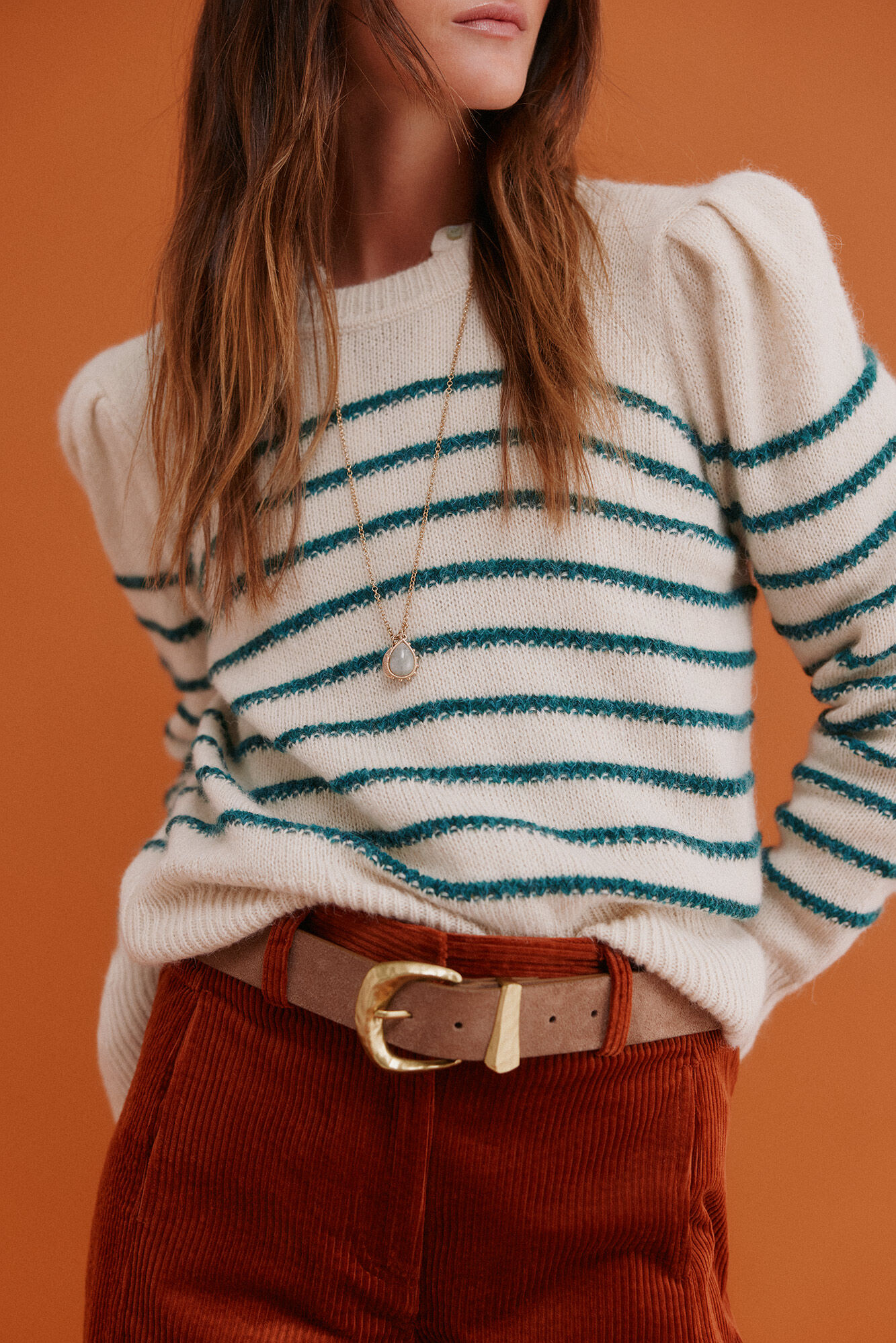 Hoss Intropia Ninnette. Jersey a rayas Estampado blanco